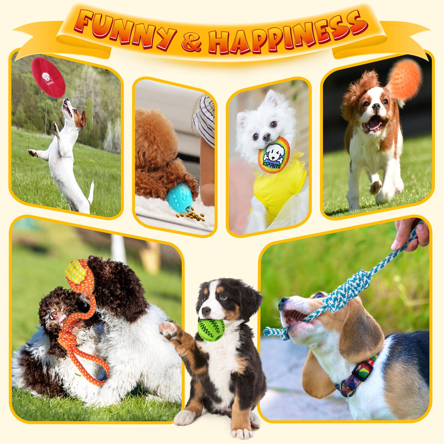 Kipritii Puppy Toys For Dog Teething-25 Pack Assorted Puppy Dog Chew Toys For Boredom With Rope Toys, Dog Treat Balls & Dog Toy For Puppy And Small Dogs