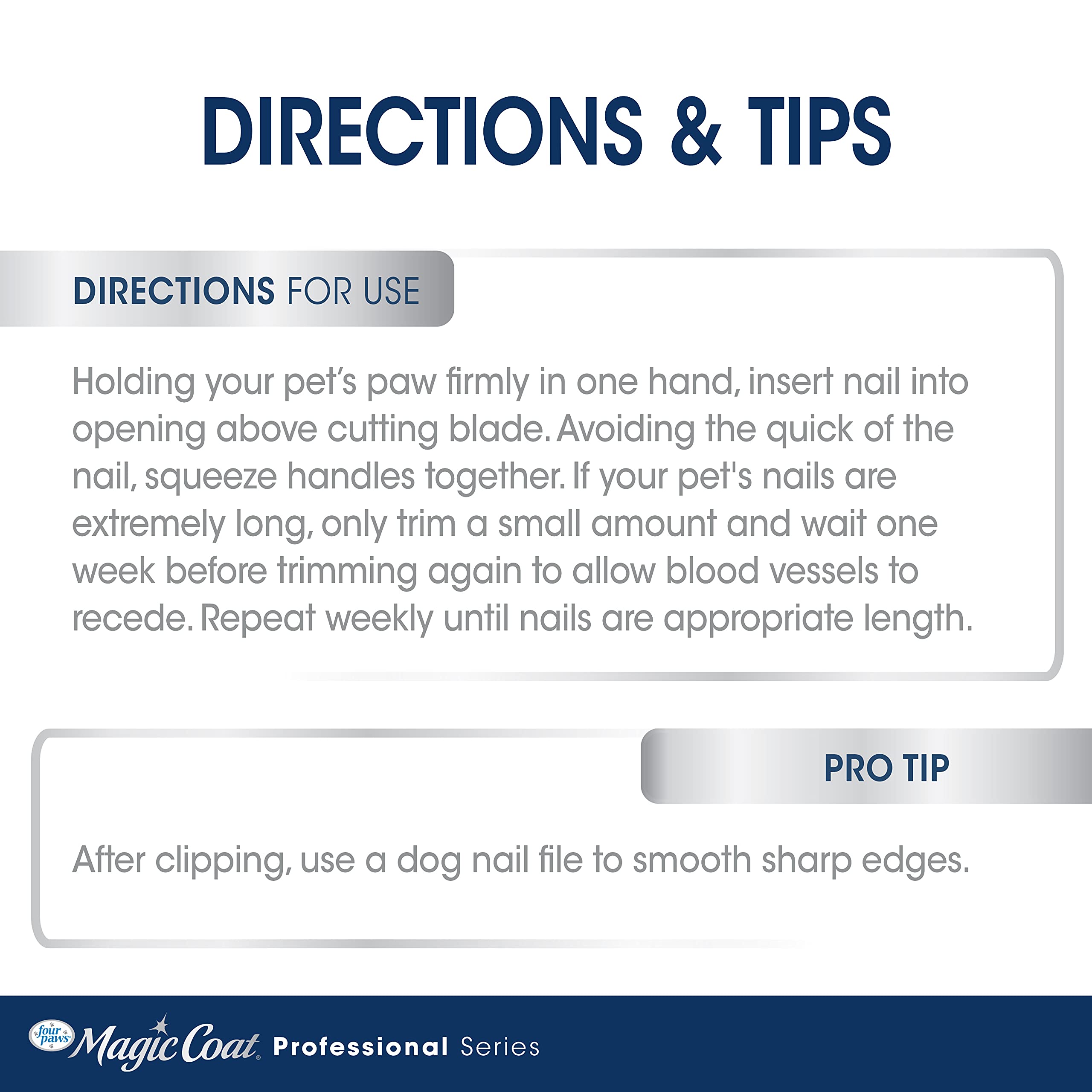Four Paws Magic Coat Professional Series Non-Slip Grip Nail Clipper For Dogs Nail Clipper(Non Slip Grip) Small/Medium