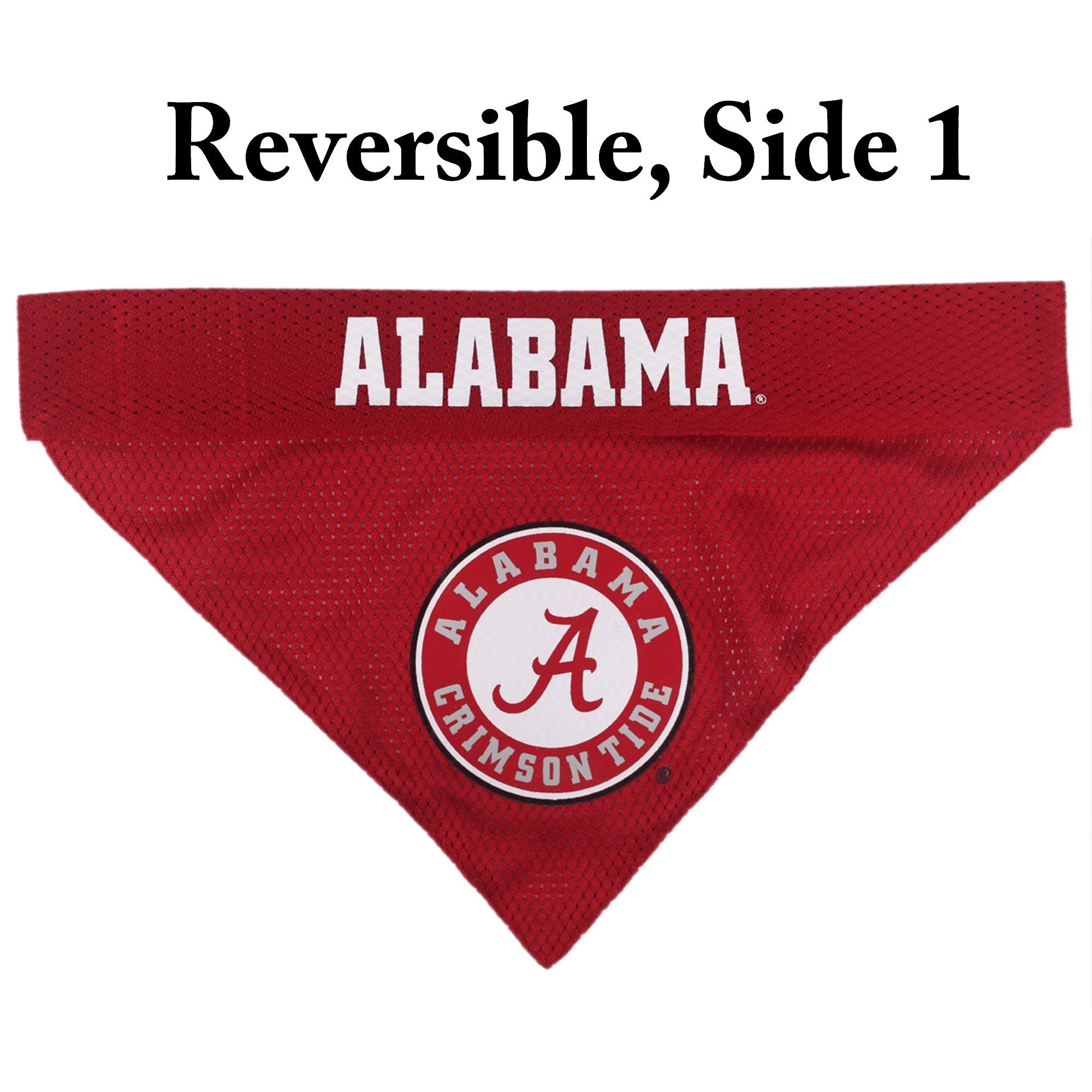 Pets First Collegiate Pet Accessories, Reversible Bandana, Alabama Crimson Tide, Large/X-Large