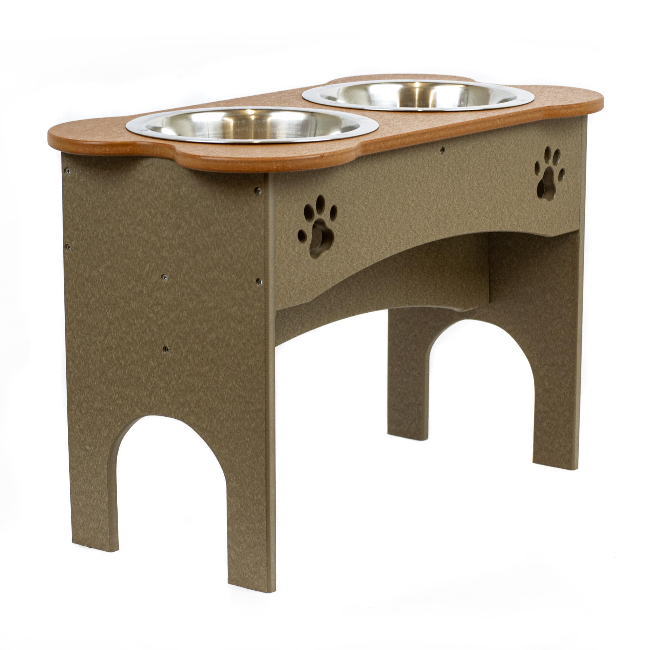 High Double Water and Food Bowl for Taller Dogs
