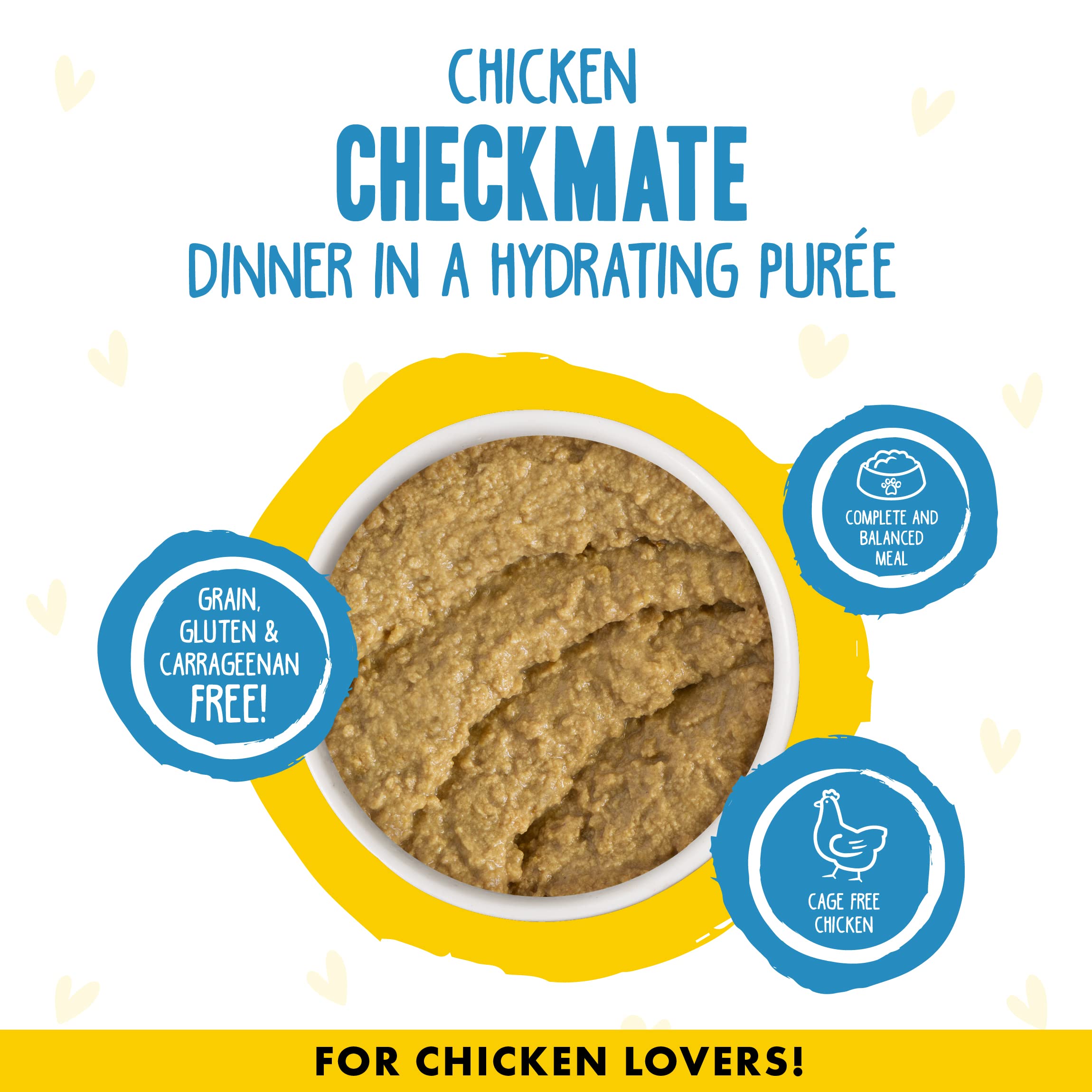 Weruva B.F.F. Play - Best Feline Friend Pat   Lovers, Aw Yeah!, Chicken Checkmate with Chicken, 2.8oz Can (Pack of 12)