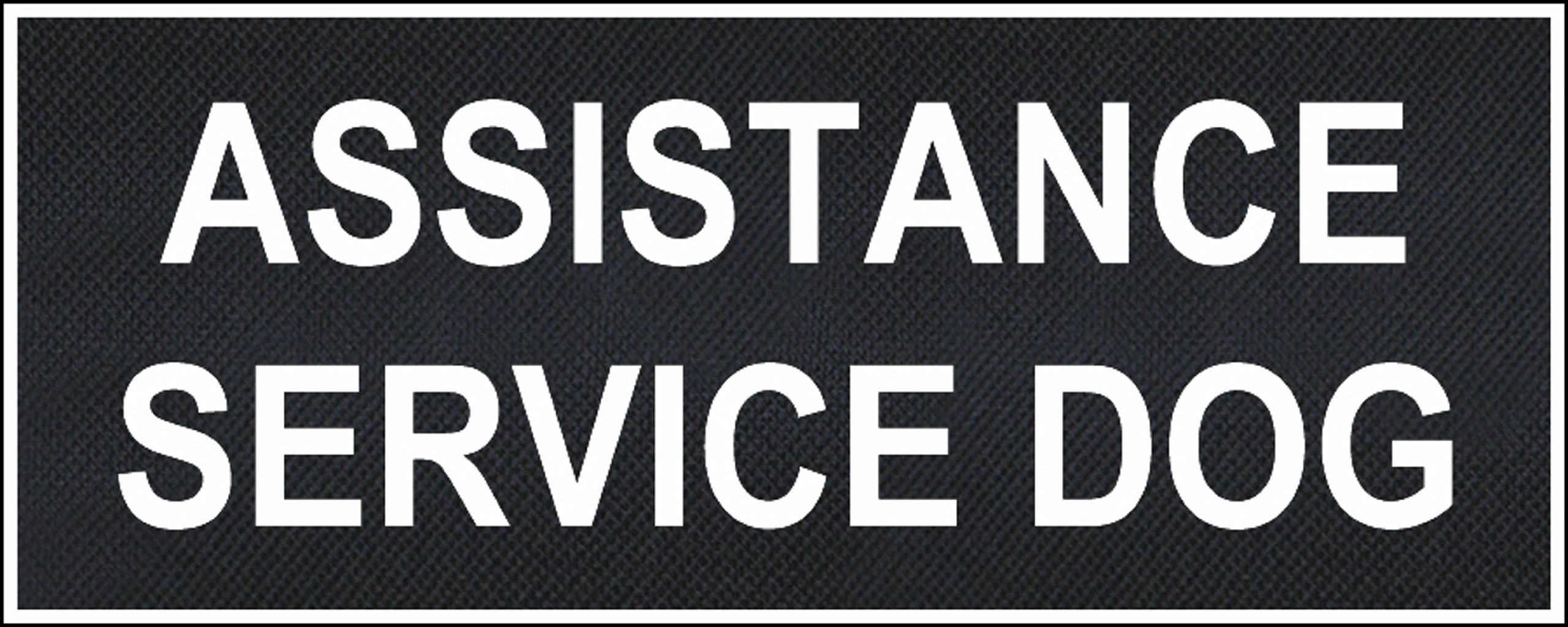 Dean & Tyler Assistance Service Dog Patches - 4' X 1.5' - Nylon With Hook And Loop Fasteners - Sells As A Pair - Made In Europe