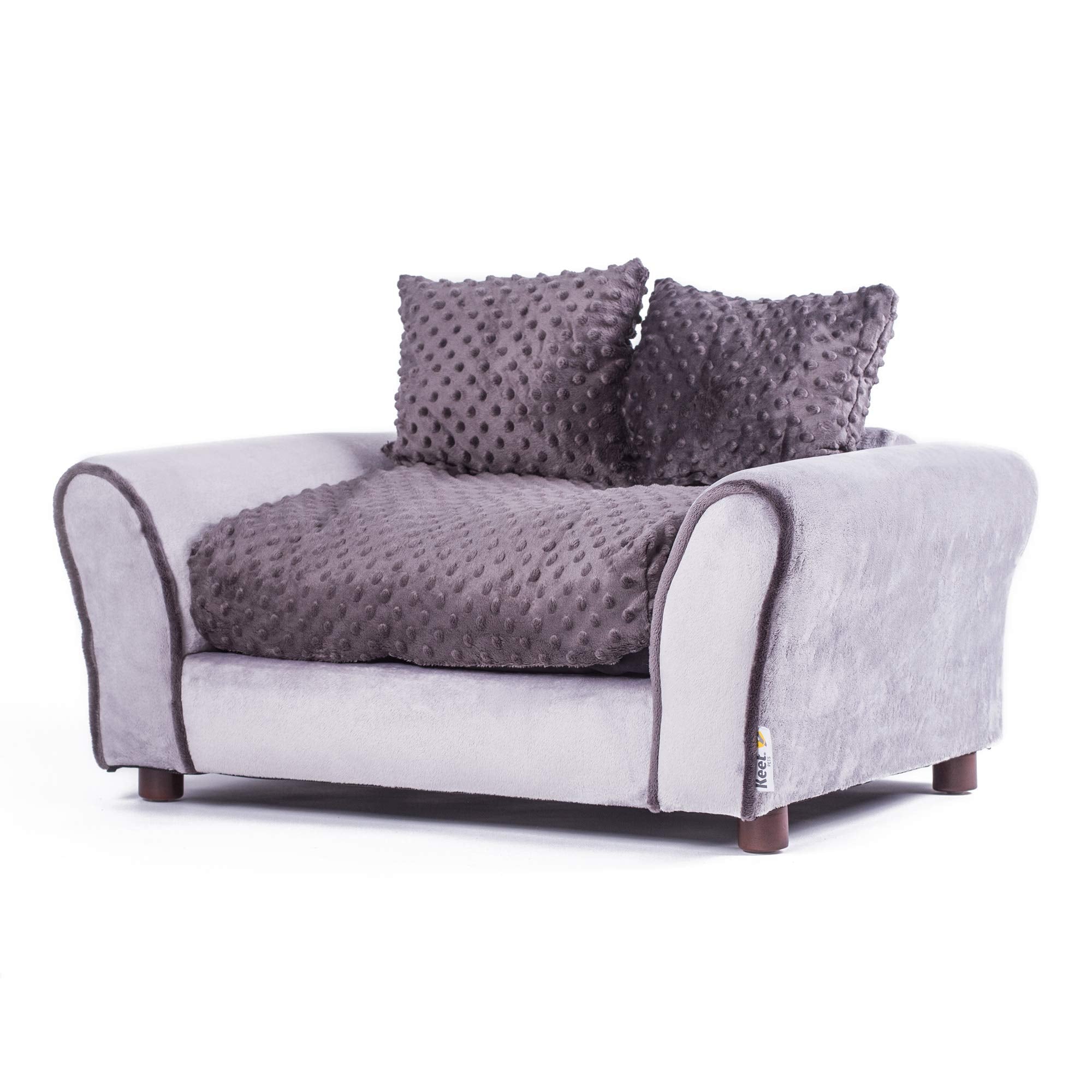 Keet Westerhill Pet Sofa Bed, Charcoal, Medium (28X20X12)