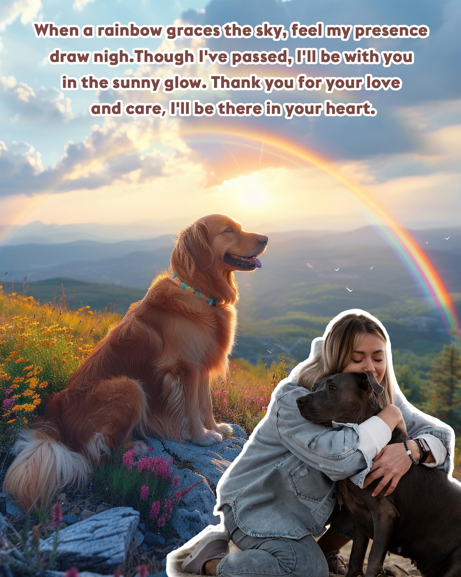 Fyukiss Dog Memorial Gifts For Loss Of Dog, Pet Memorial Gifts For Dogs, Loss Of Dog Cat Pet Loss Memorial Sympathy Bereavement