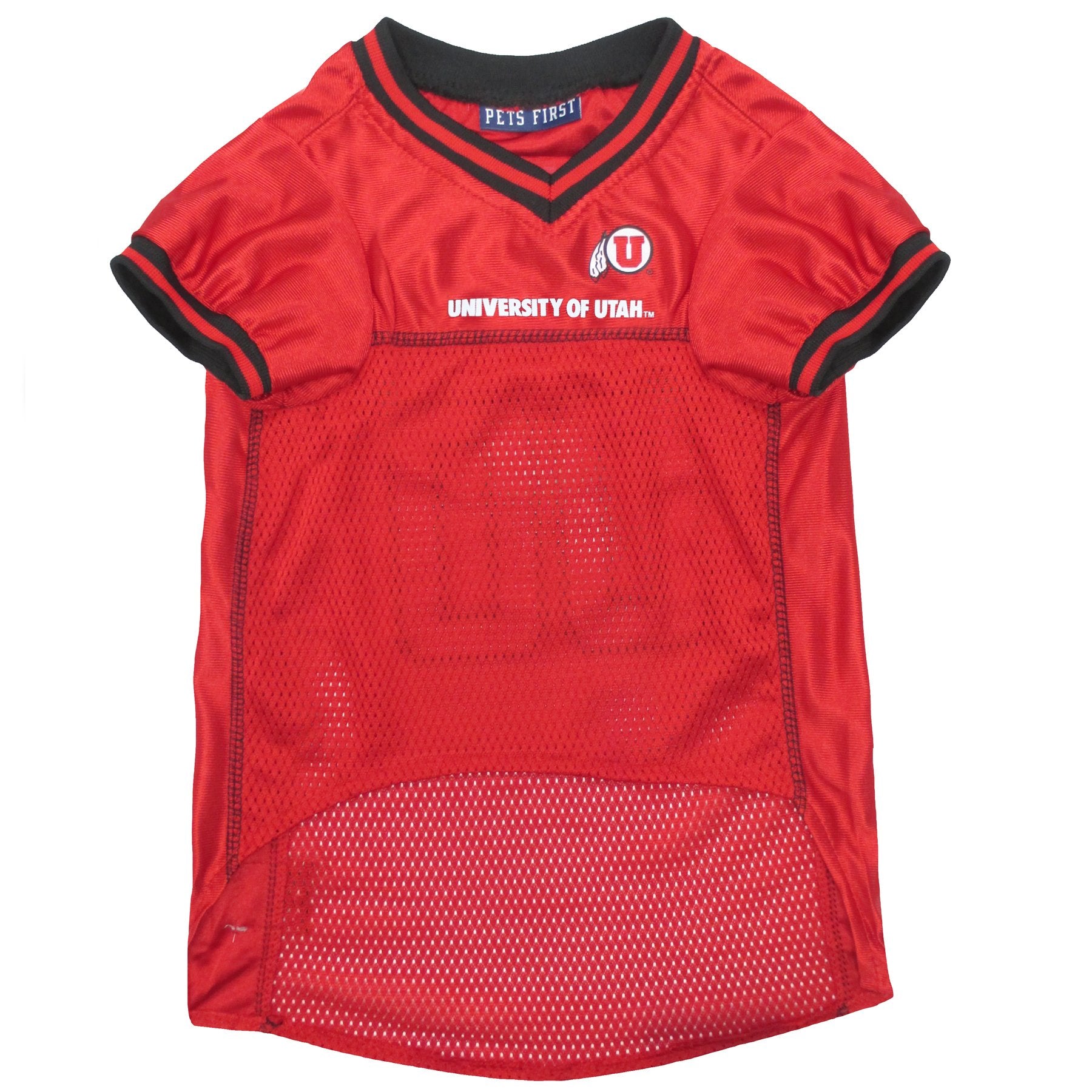 Pets First NCAA College Utah Utes Mesh Jersey for DOGS & CATS, Small.Licensed Dog Jersey with your Favorite Football/Basketball