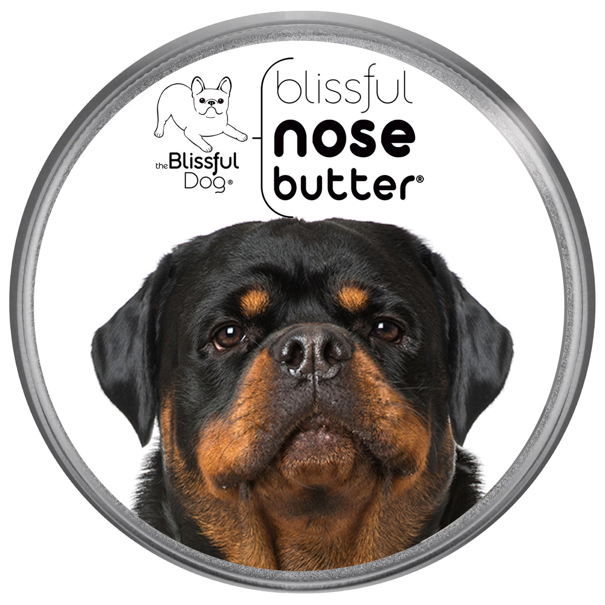 The Blissful Dog Rottweiler Unscented Nose Butter - Dog Nose Butter, 4 Ounce