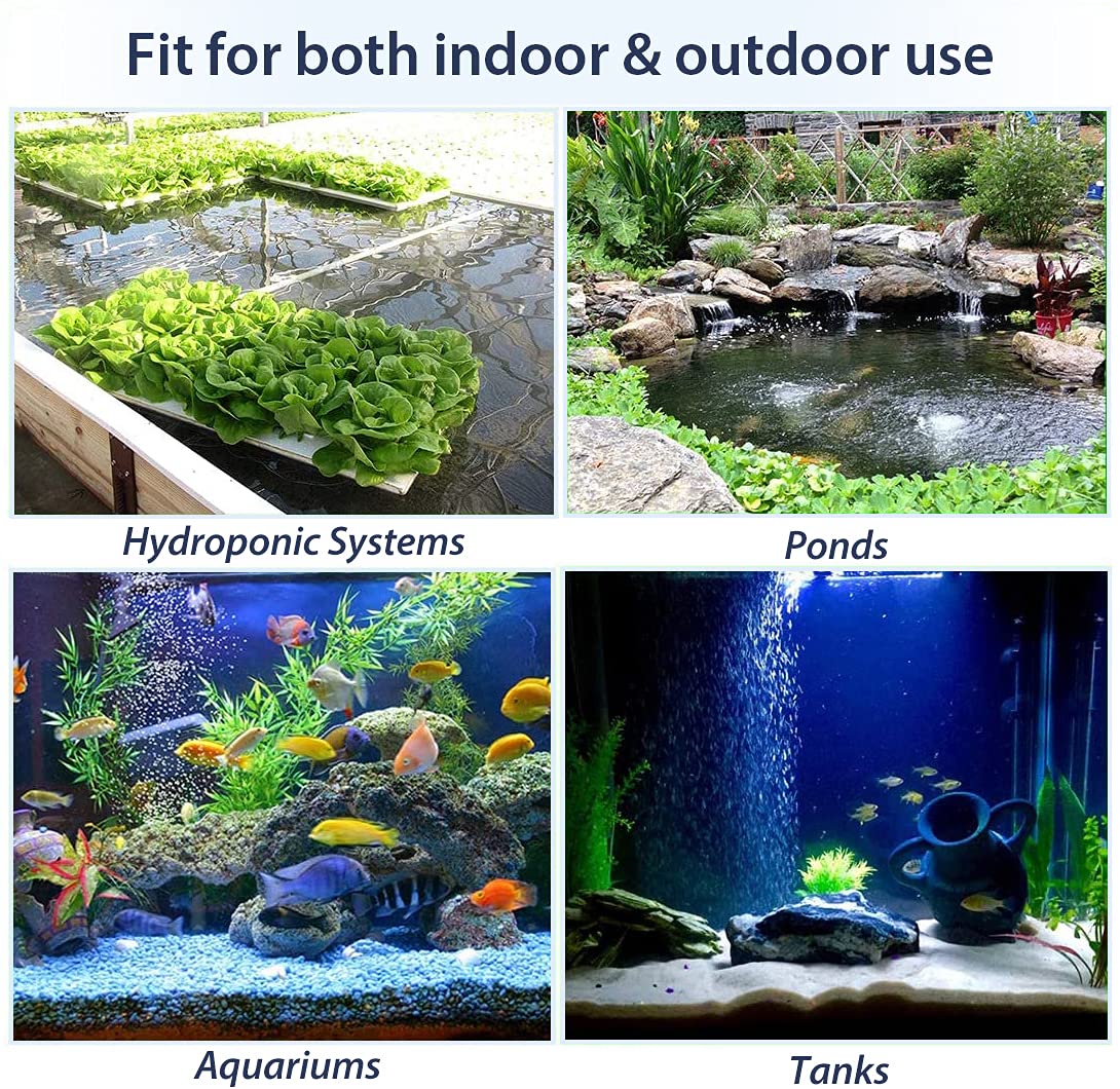 Pawfly Air Stone Bar, 4 Inch Bubble Release Airstones, Mineral Blue, Ideal for Fish Tank Aquarium Pump