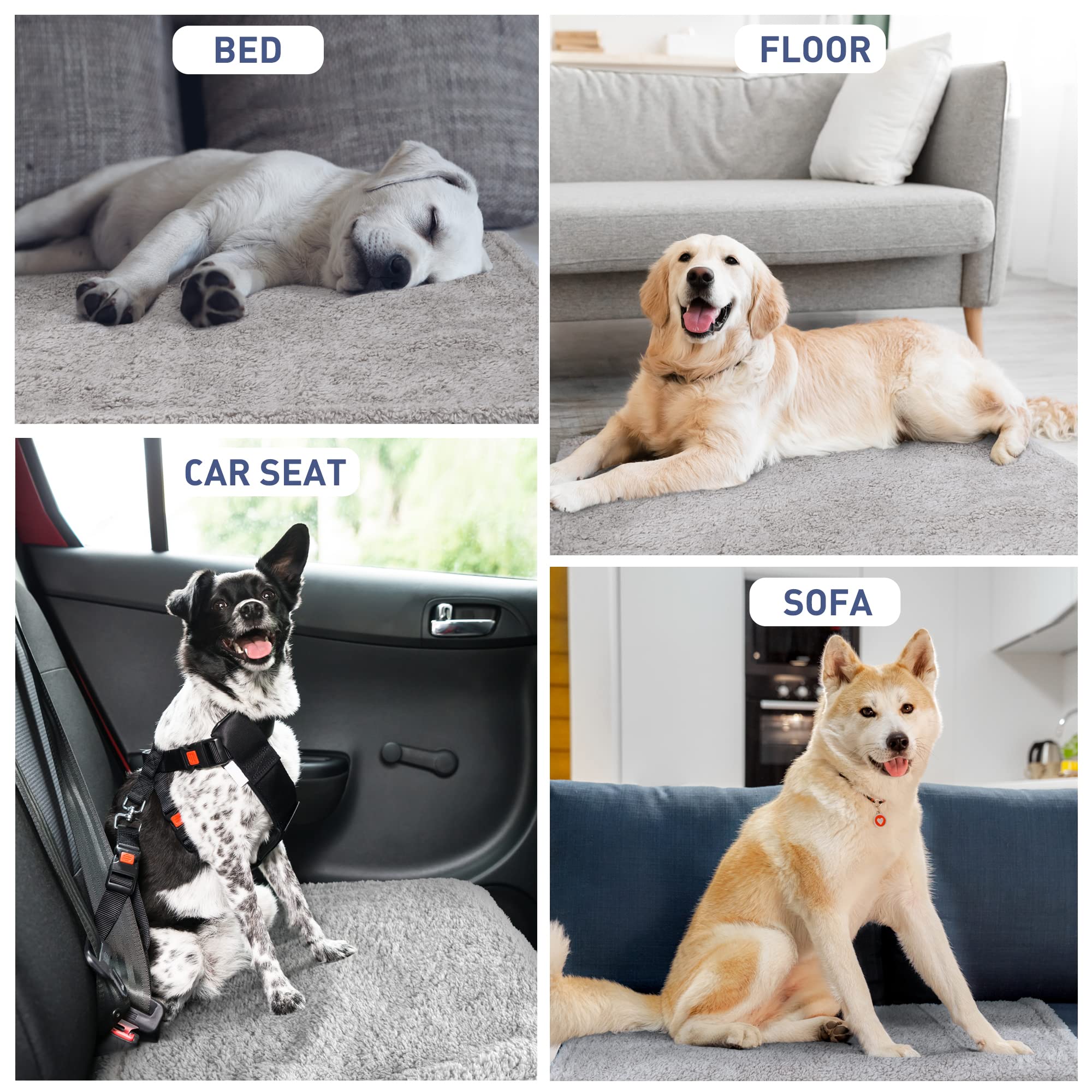 Kritter Planet Waterproof Sofa Blanket For Dogs, Pee Proof Reversible Couch Cover, Liquid Proof Furniture Protector, Washable, Hair Resistant, Stain Proof