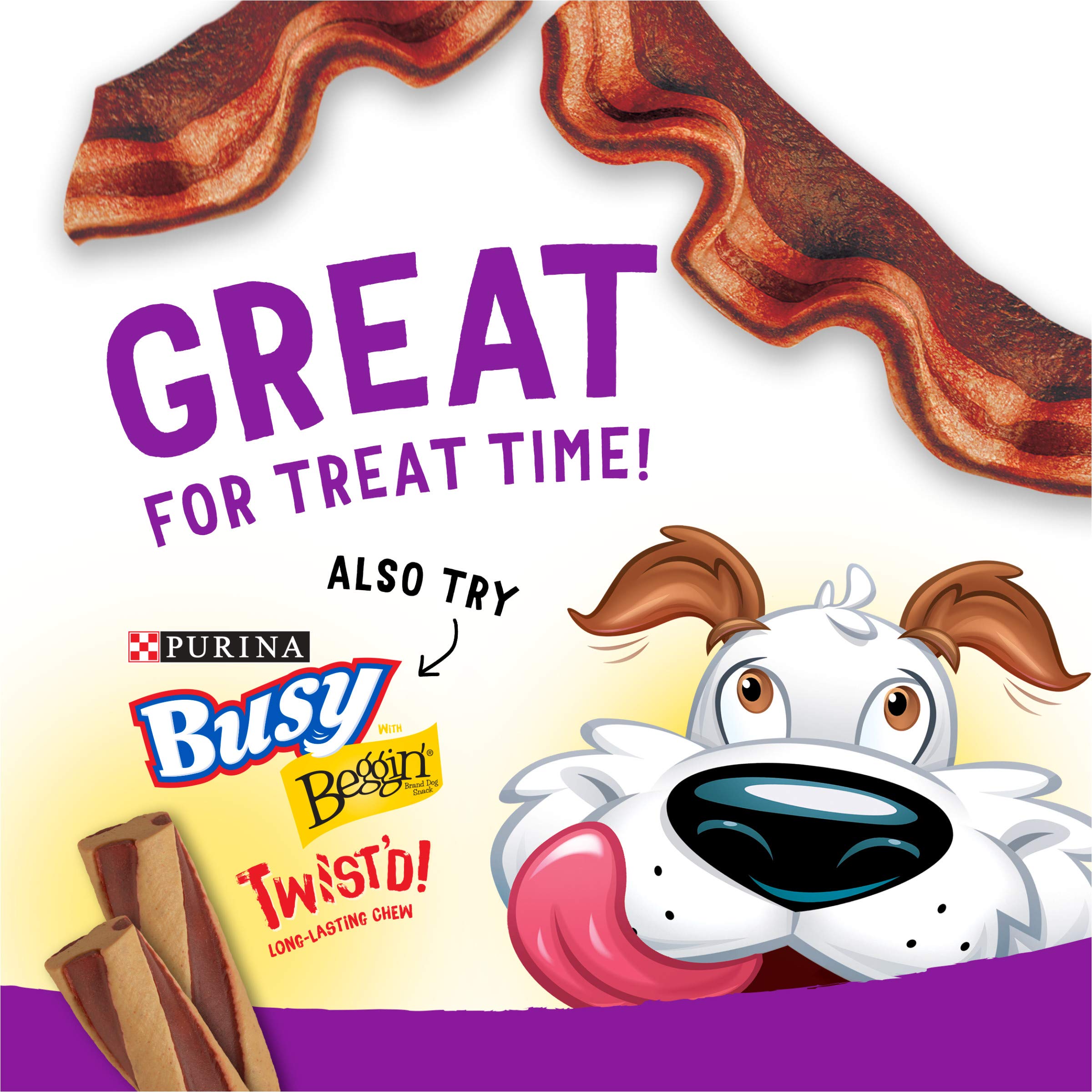 Purina Beggin Strips Real Meat Dog Treats, Thick Cut Hickory Smoke Flavor - (Pack of 2) 26 oz. Pouches