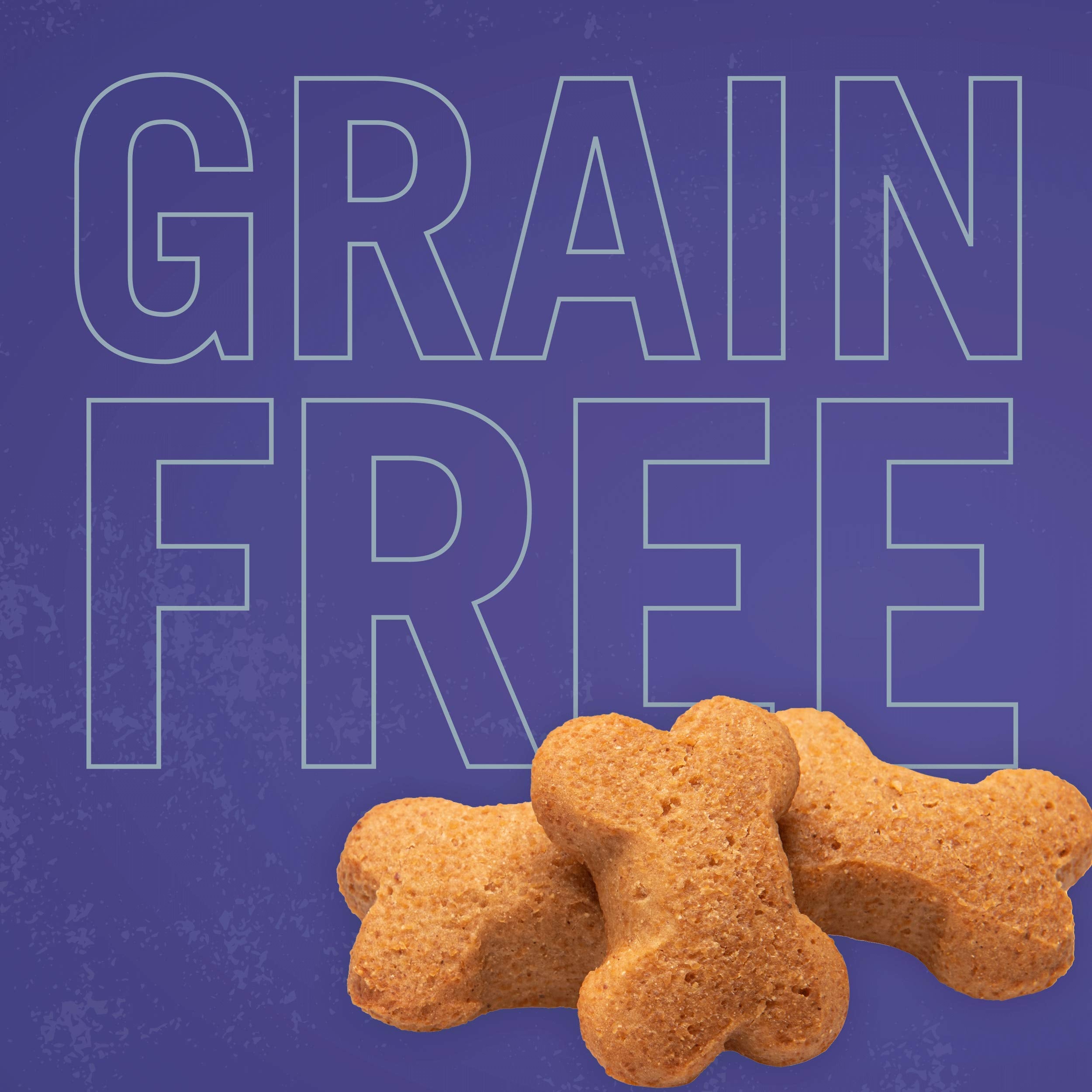 Three Dog Bakery Grain-Free Woof   ers, Peanut Butter & Banana Flavor - Grain-Free Dog Treat, Cookies for Dog Training Treats, P