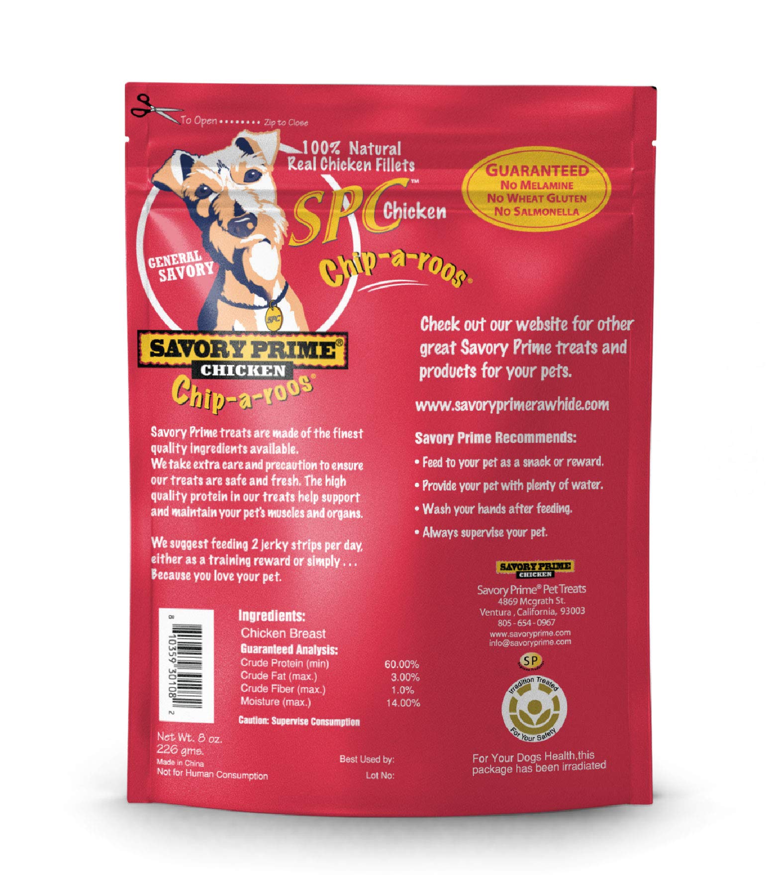 Savory Prime Chicken Chip-A-Roos Dog Treat, 8-Ounce