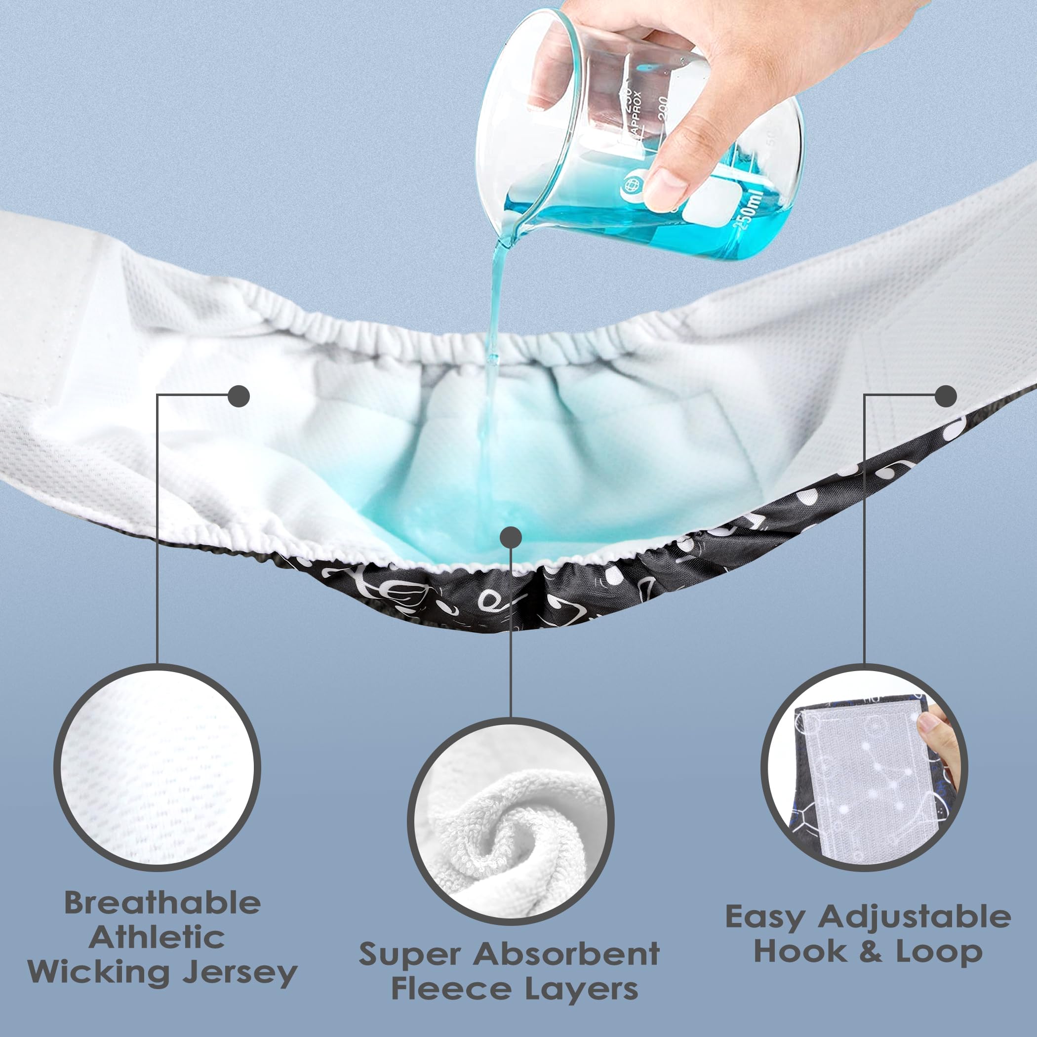 Wegreeco Washable Male Dog Belly Band (Stylish Pattern)- Pack Of 3 - Washable Male Dog Belly Wrap, Dog Diapers Male (Cool Design, Small)