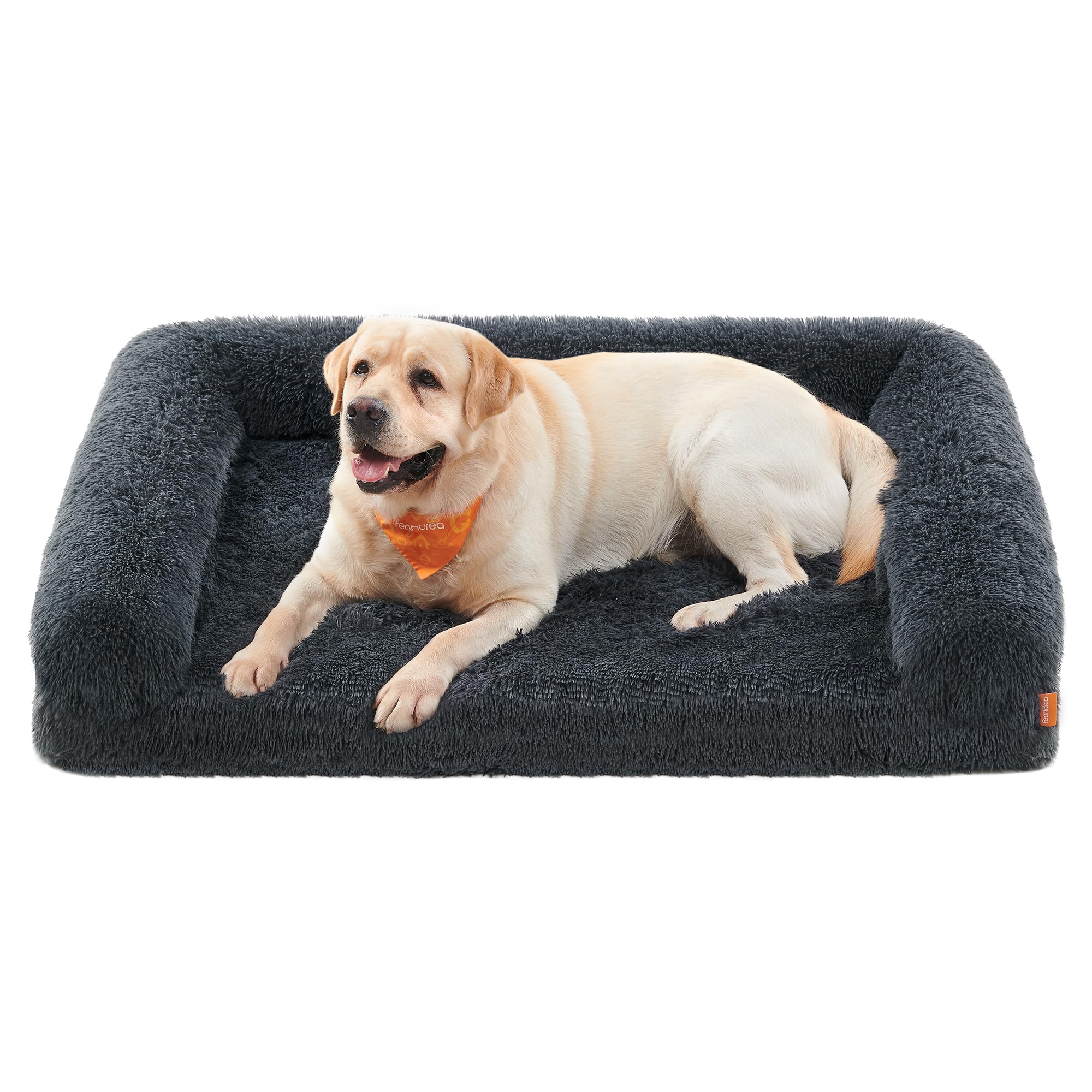 Feandrea Dog Bed, Orthopaedic Dog Sofa Bed For Medium And Large Dogs, Waterproof Ped Bed With Removable Washable Cover, 42 X 31.
