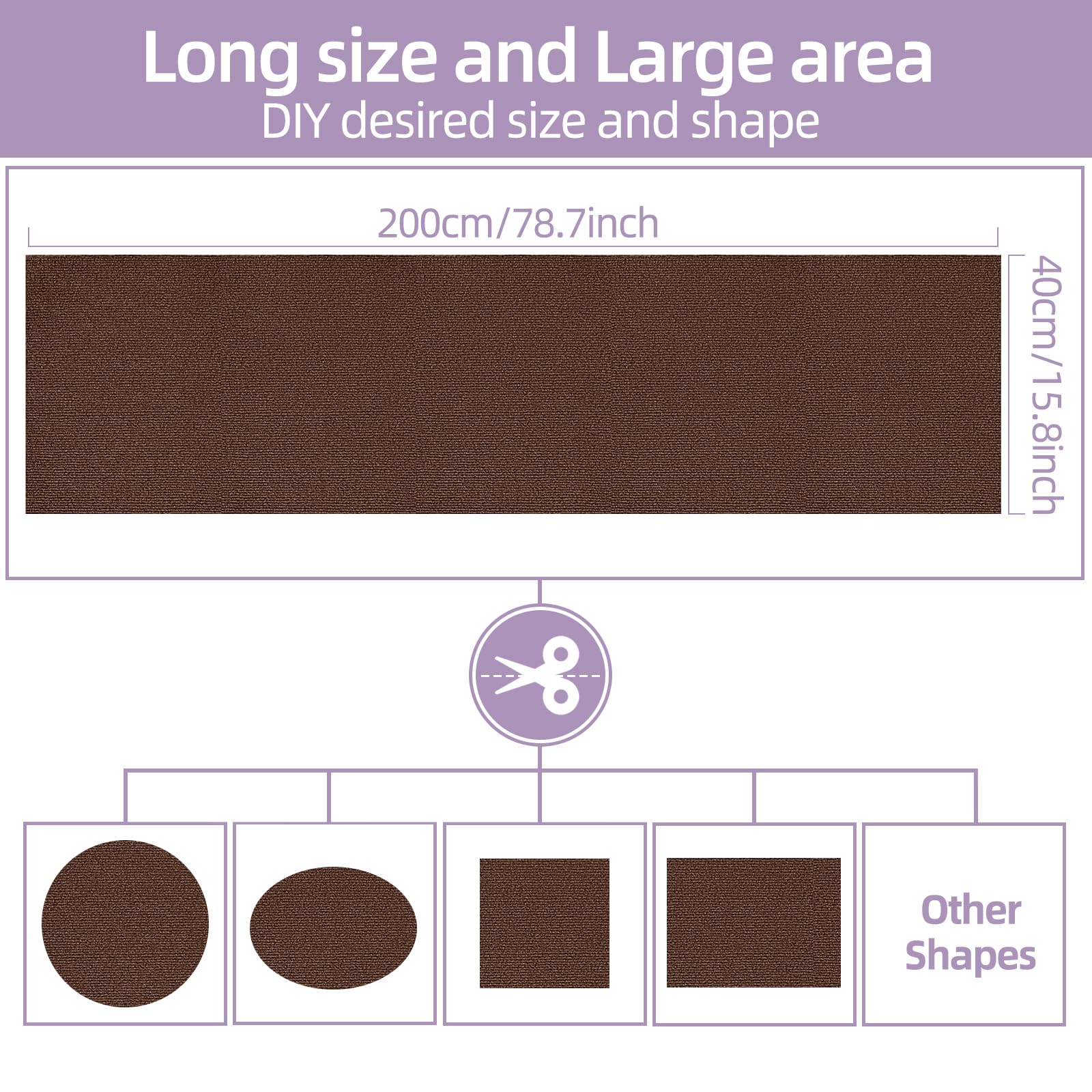 Xuyedoglsh Cat Scratch Mat 78.7X15.8,Replacement Cat Scratching Post Or Cat Scratch Pad,Diy Cat Tree Shelf,Decoration Cat To