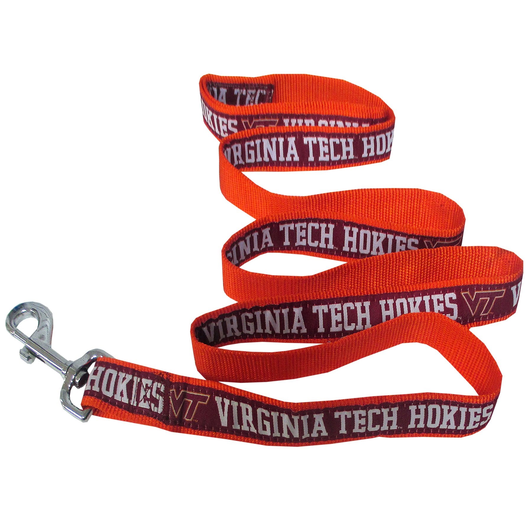 Ncaa Pet Leash, Small, Virginia Tech Hokies, Shiny & Colorful Leash For Dogs & Cats Licensed By The Ncaa