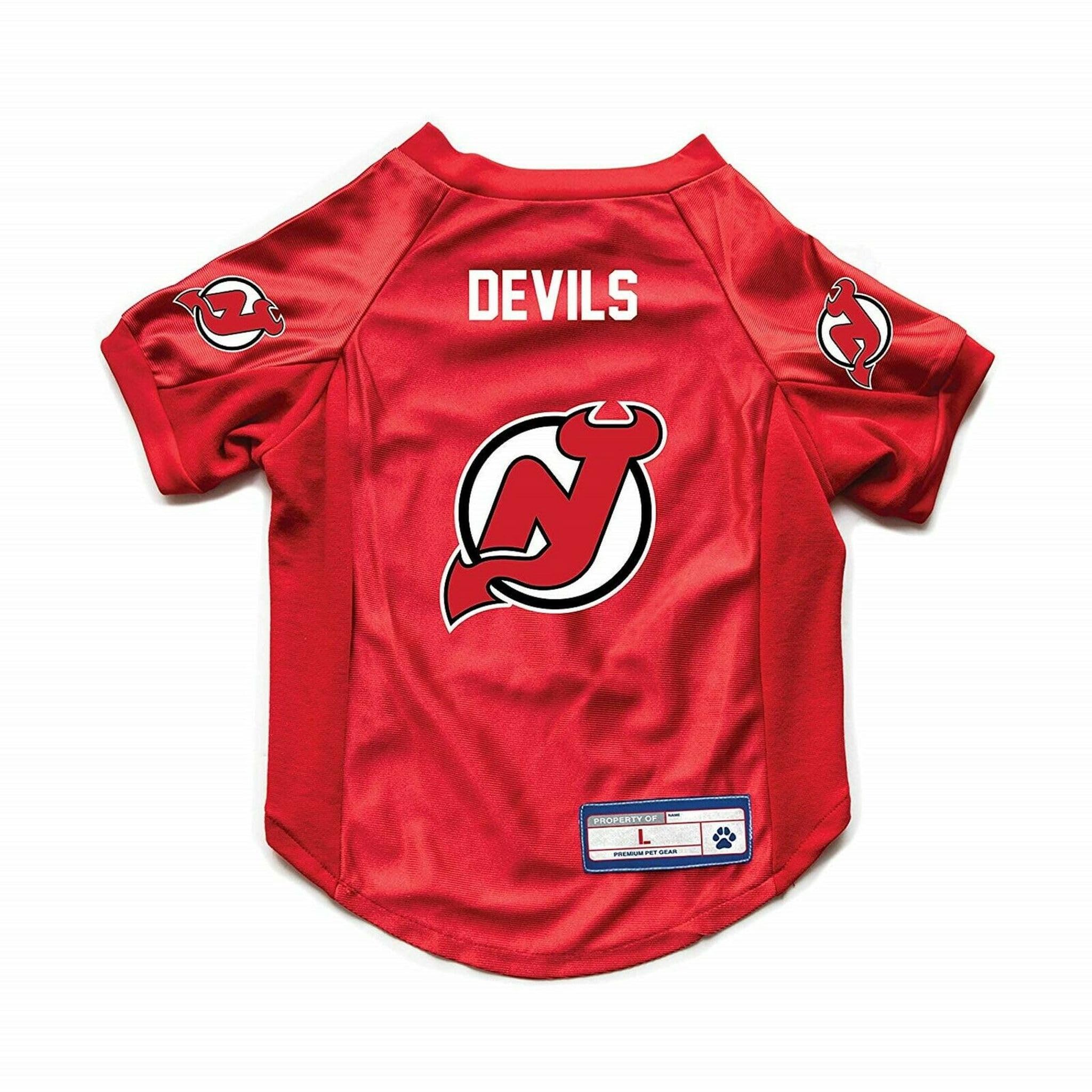 New Jersey Devils Pet Jersey Stretch Size Big Dog - Special Order