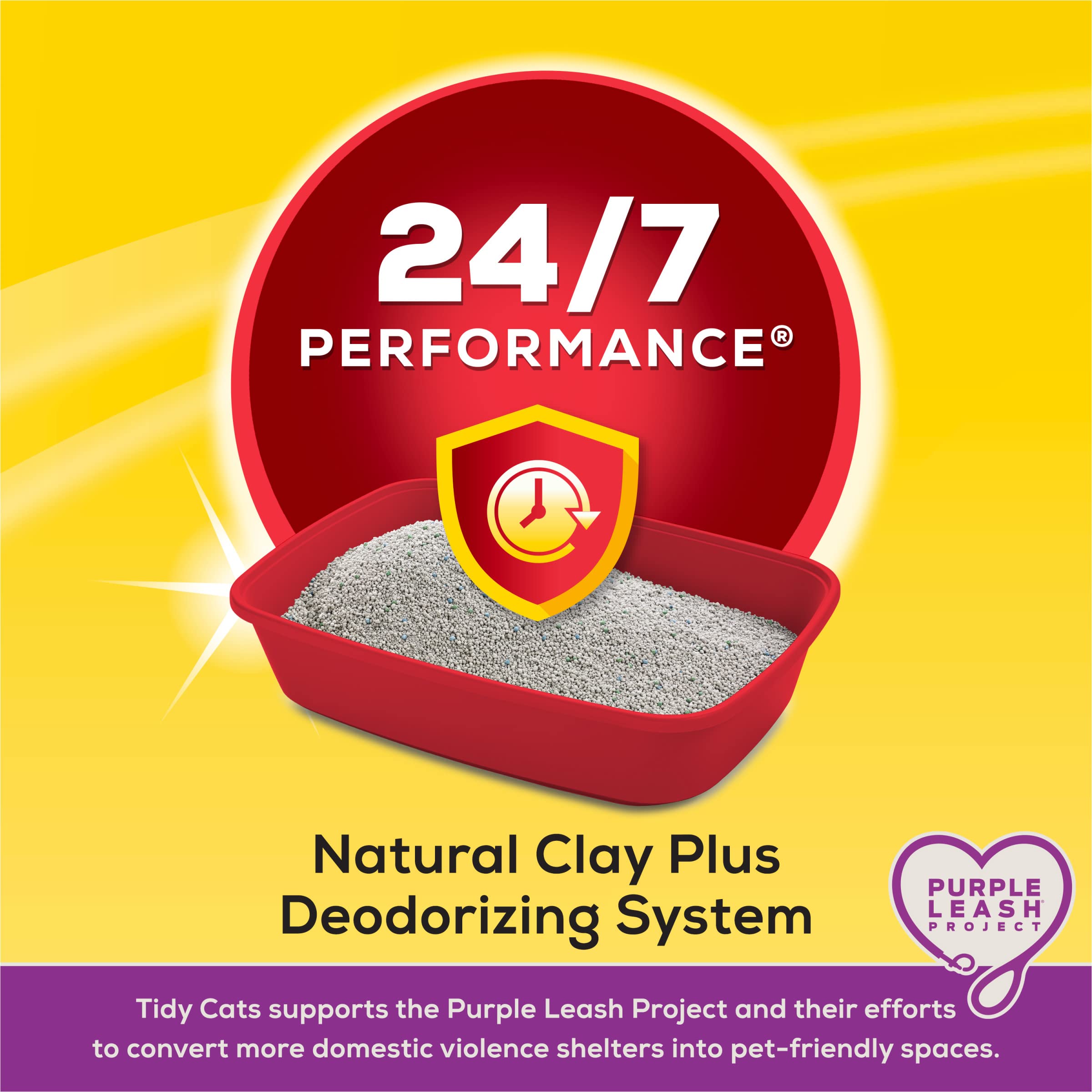 Purina Tidy Cats Clumping Cat Litter, 24/7 Performance Multi Cat Litter - 35 Pound (Pack Of 1)