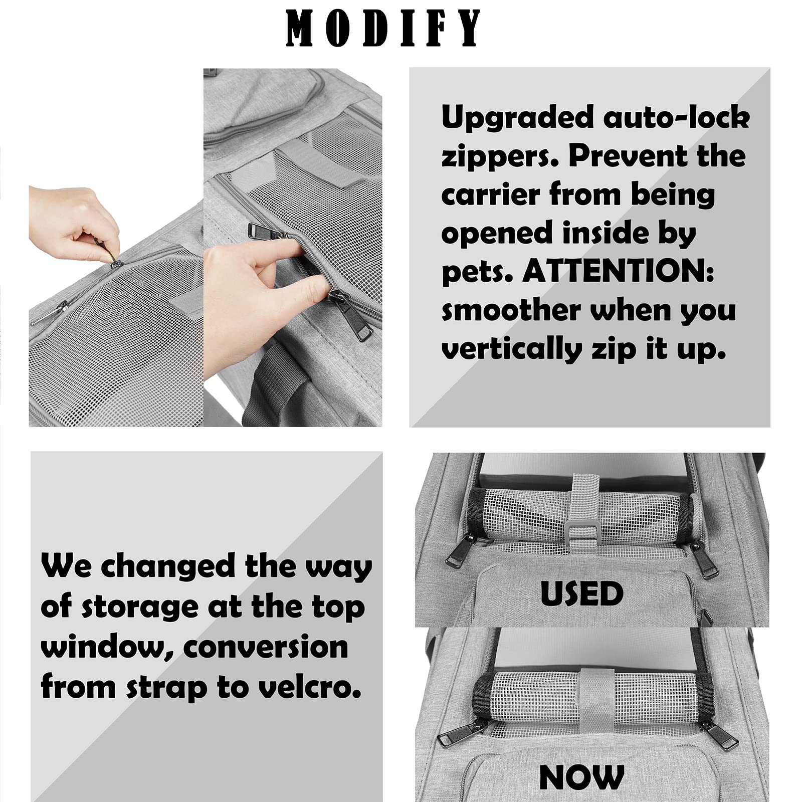 Gapzer Pet Carrier For Large Cats, Soft-Sided Cat Carrier For Medium Big Cats And Puppy Up To 20Lbs, Washable Dog Carrier Privac