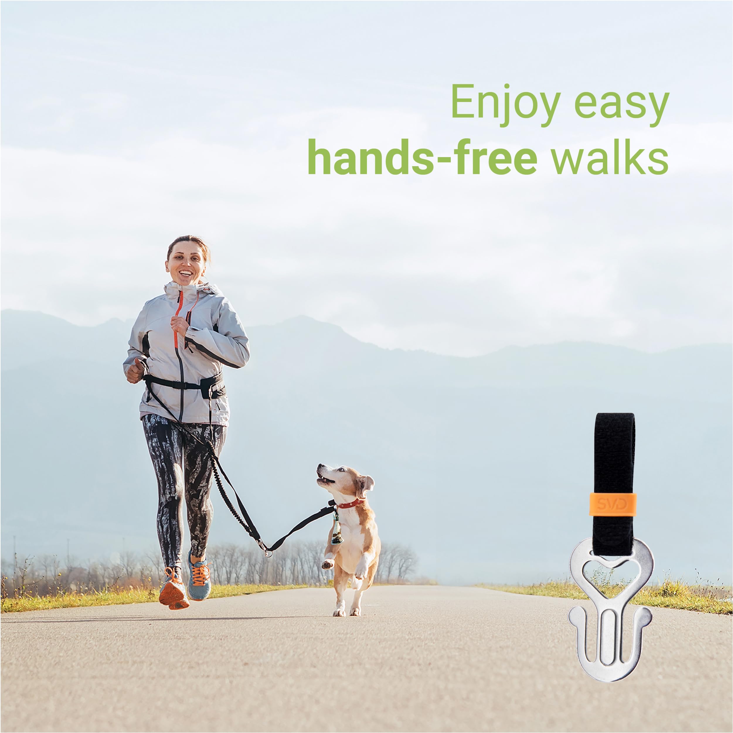 Svd.Pet Dog Poop Bag Holder, Stainless Steel Waste Bag Holder, Dog Poop Bag Carrier, Hand Free Holder (Metal)