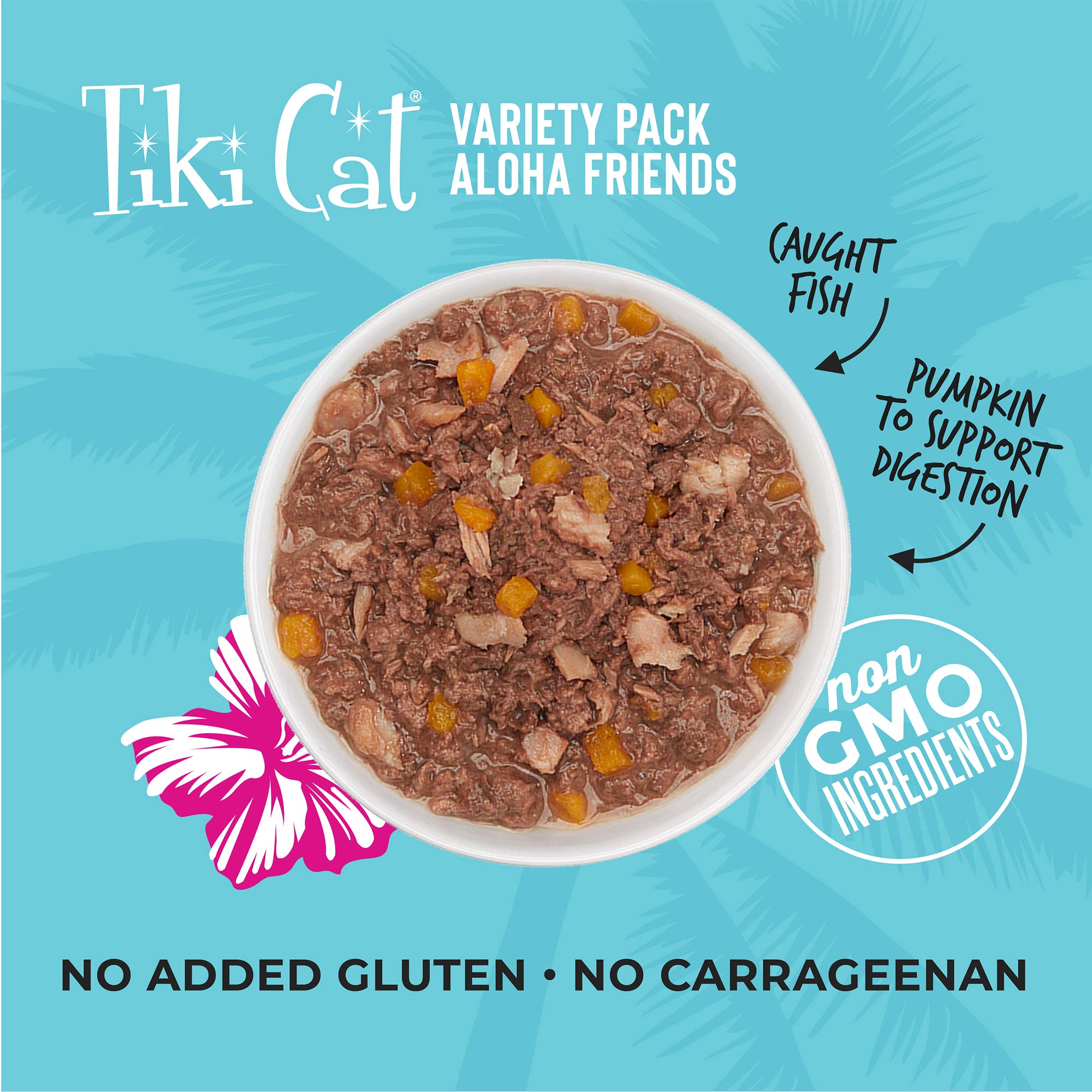 Tiki Cat Aloha Friends Tuna Wet Food Variety Pack, 5.5 oz., Count of 8
