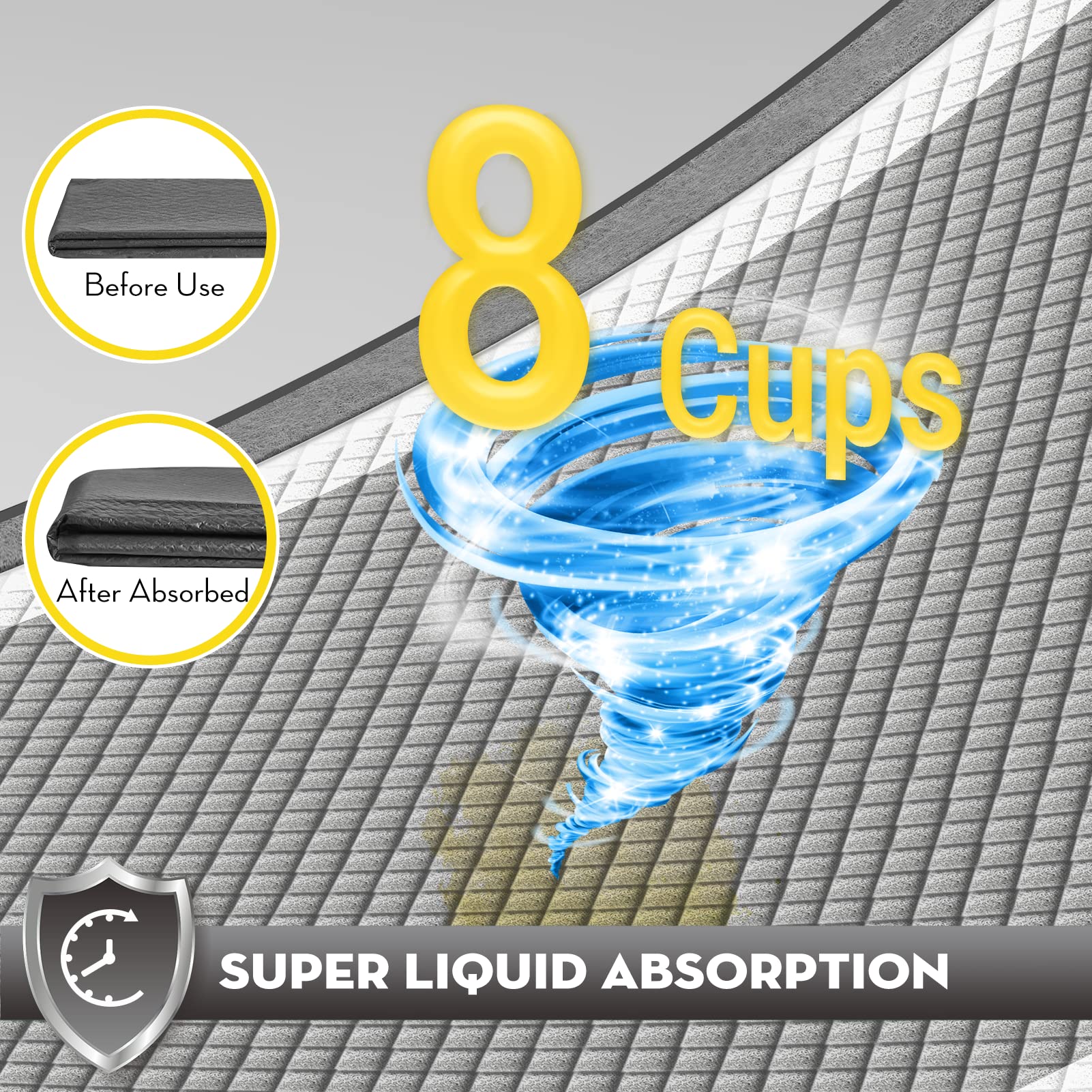 Croci Charcoal Puppy Pads With Adhesive Tabs, 28X34In Extra Large Pee Pads For Dogs, Odor-Control Super Absorbent Quick-Dry Leak