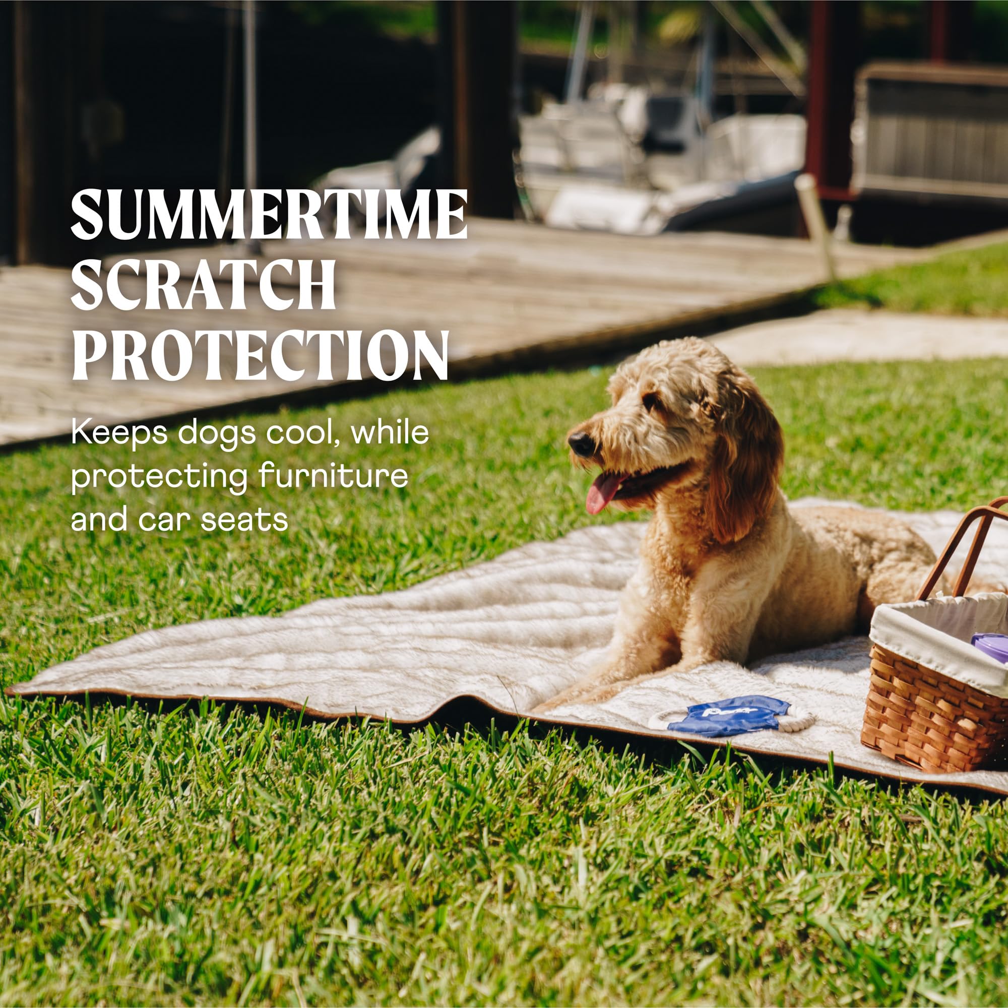 Pupprotector, Short Fur Throw, Soft Plush Waterproof Dog Blanket To Protect Car Seats And Furniture