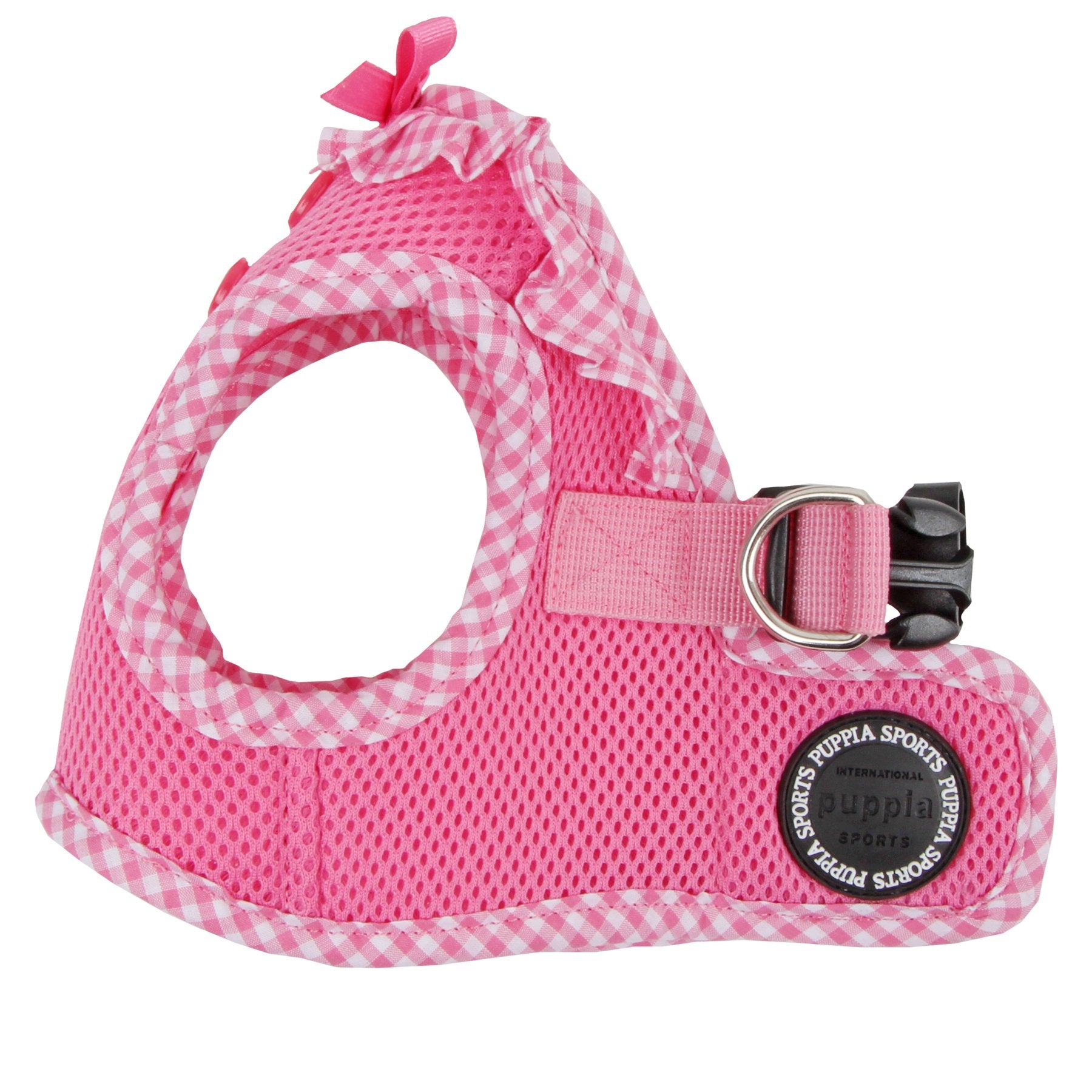 Puppia Vivien Vest Dog Harness Step-In All Season Mesh Cute No Pull No Choke Walking Training For Small Dog, Pink, Small