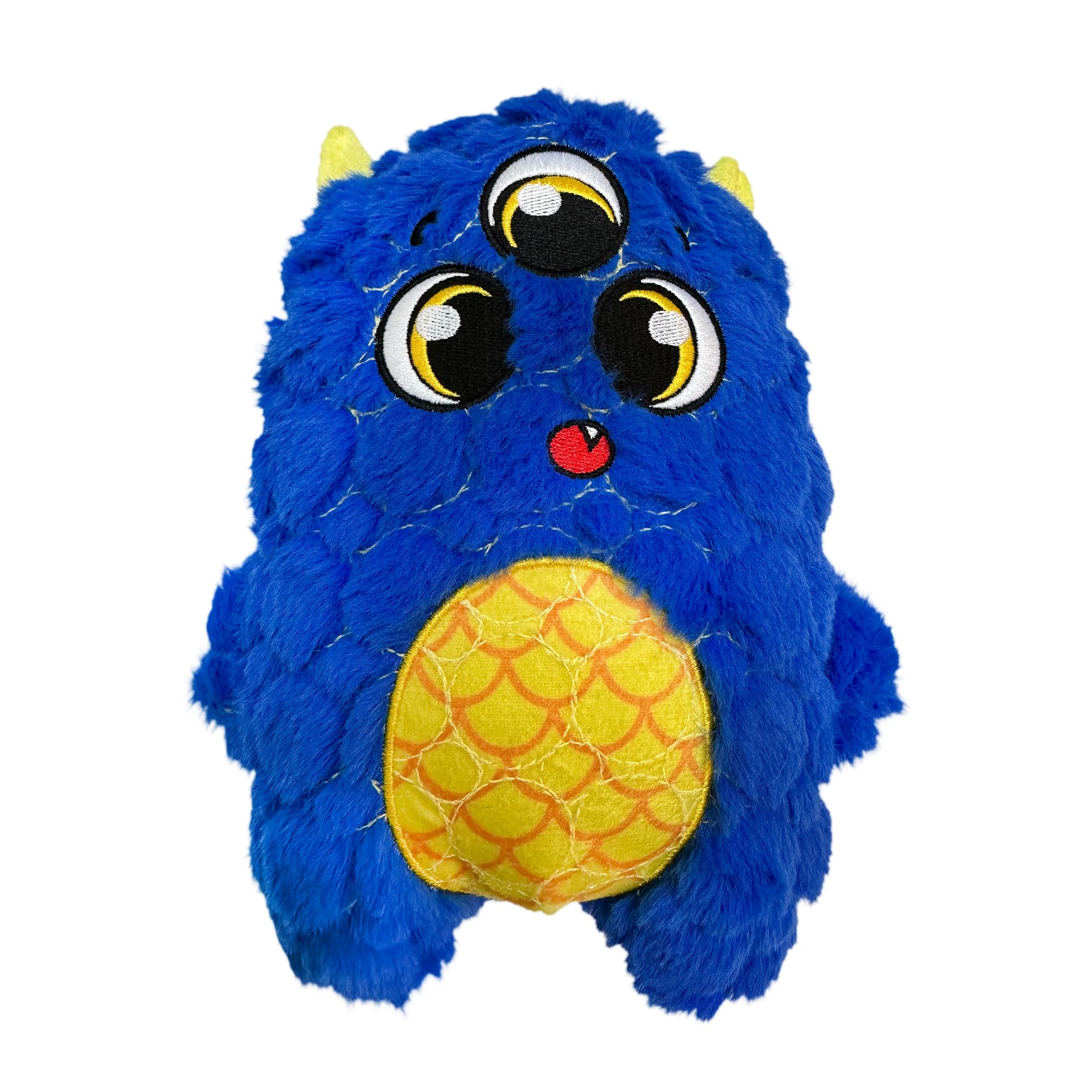 Bite Force - Durable & Strong Dog Toy Blue Furocious Frank Monster with Squeaker, Kevlar-Reinforced Seams for Aggressive chewers