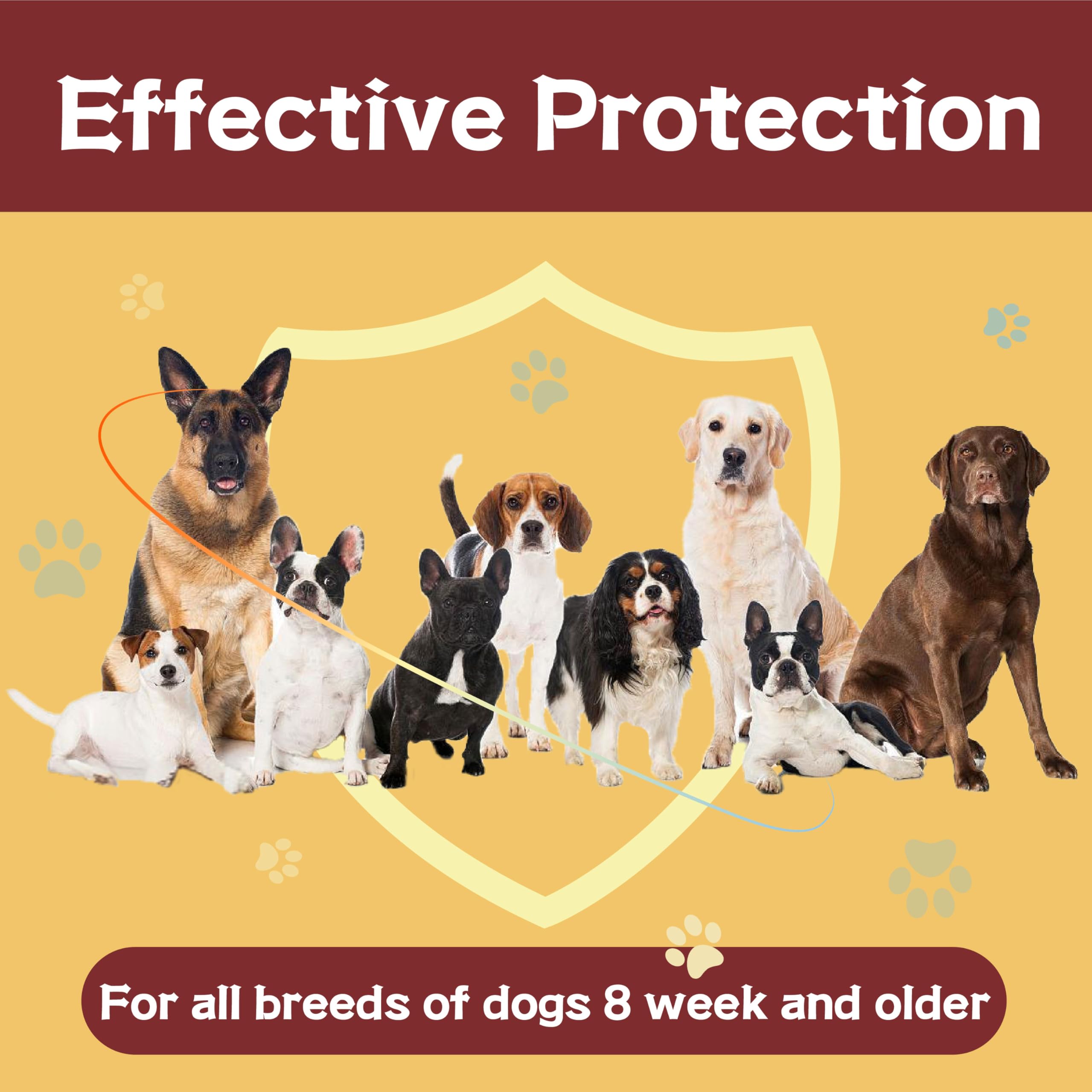 Advanllent Flea and Tick Prevention for Dogs, Flea and Tick Treatment for Extra Large Dog, Flea & Tick Control, 89-132 Pounds, 6