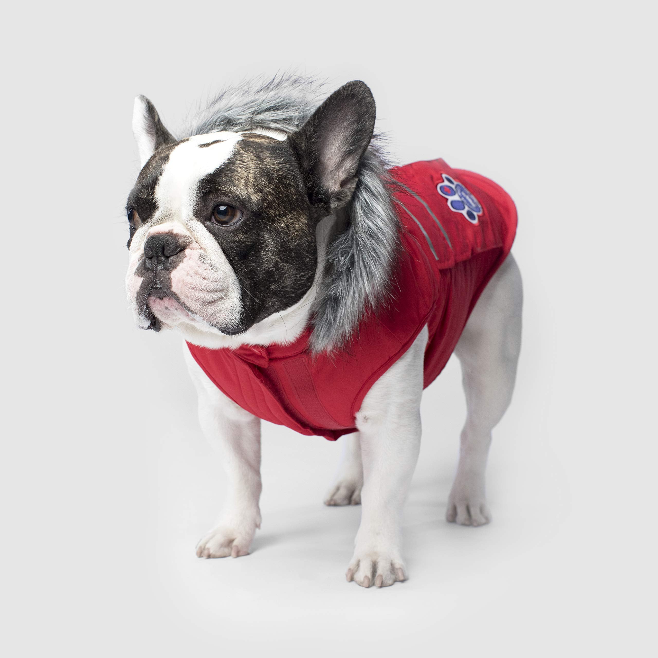 Canada Pooch Dog Winter Vest With Water-Resistent Insulation Down Jacket For Warmth Comfortable Winter Dog Coat With Fleece Lini
