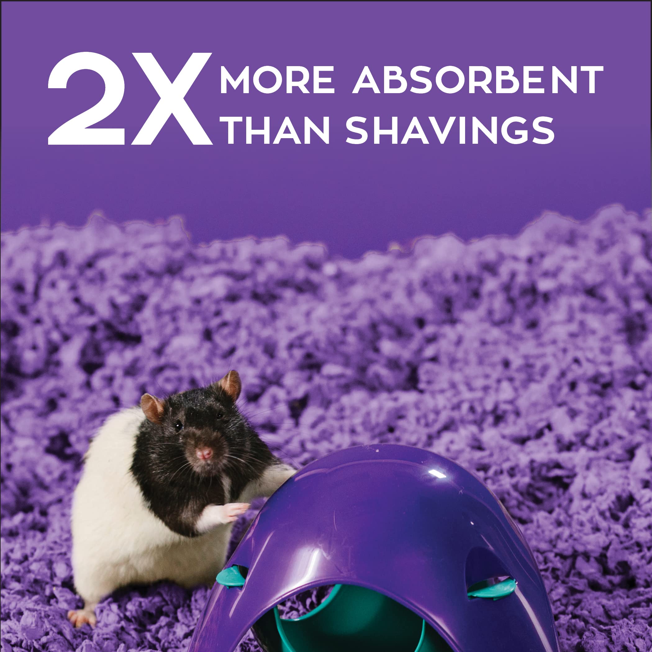 Carefresh Dust-Free Purple Natural Paper Small Pet Bedding With Odor Control, 10L