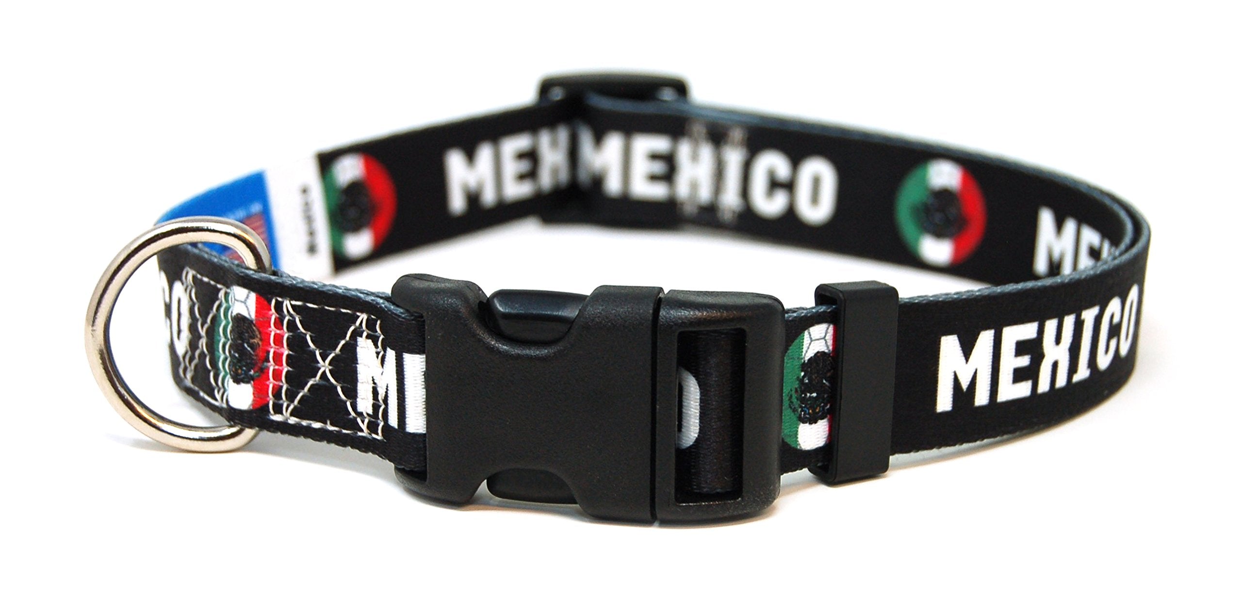 Dog Collar With Mexico Soccer Design | Great For National Holidays, Special Events, Festivals, Independence Days And Every Day S