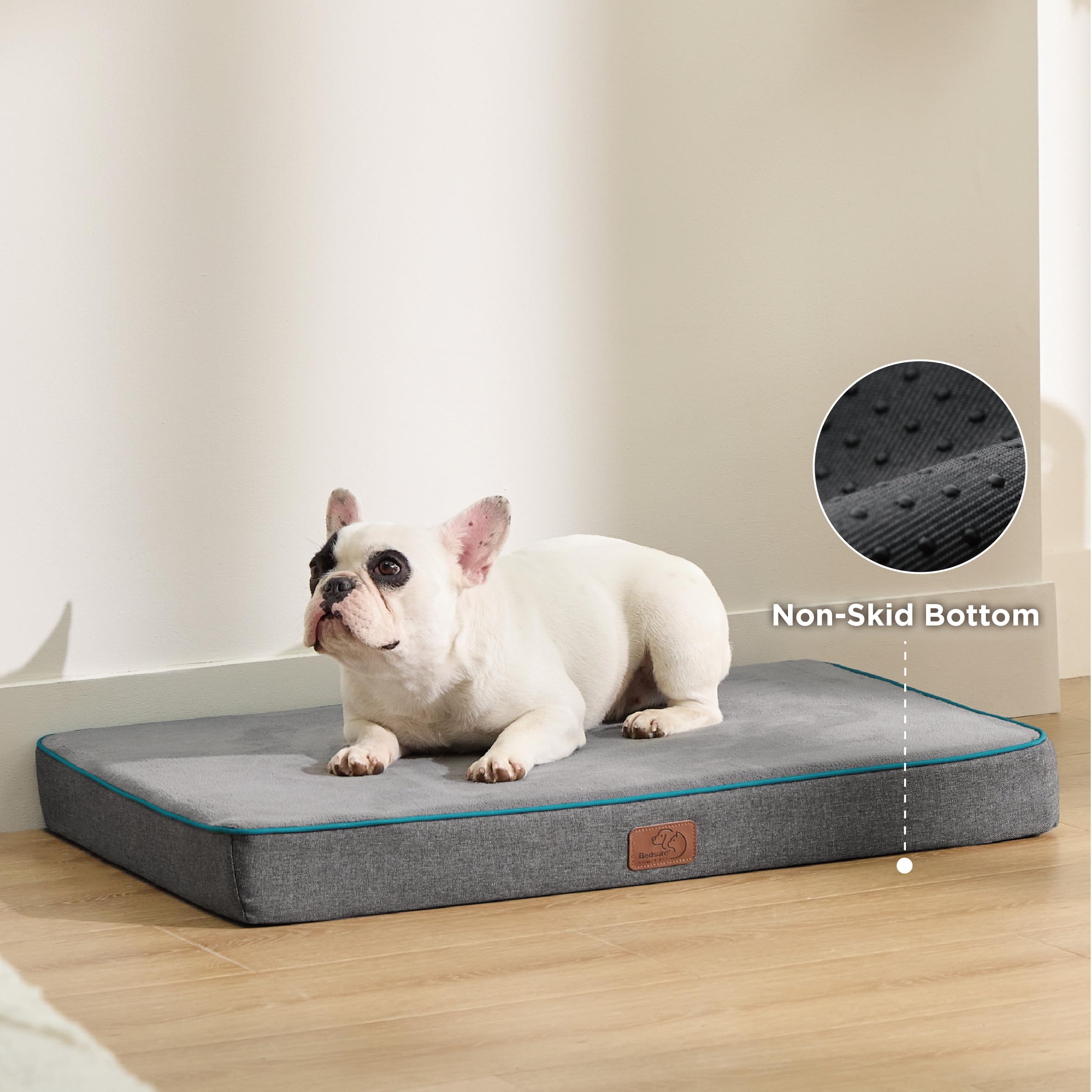 Bedsure Memory Foam Dog Bed For Small Dogs - Orthopedic Waterproof Pet Beds For Crate With Removable Washable Water-Resistant Co