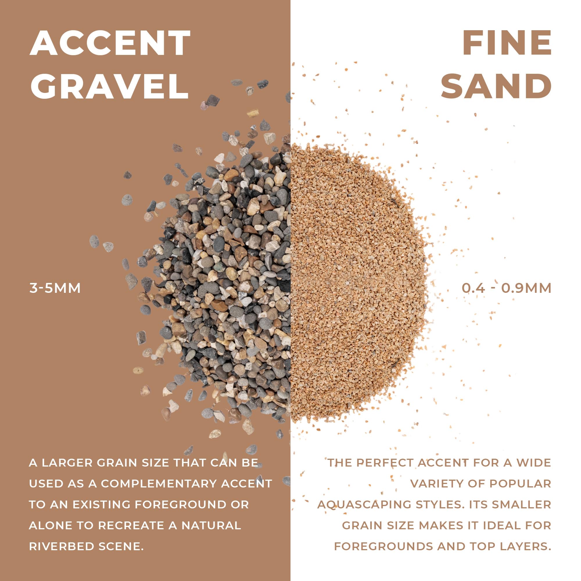Ultum Nature Systems Controsand Mojave Aquarium Sand (8L) - Freshwater Tank Substrate for Live Shrimp & Planted Aquariums