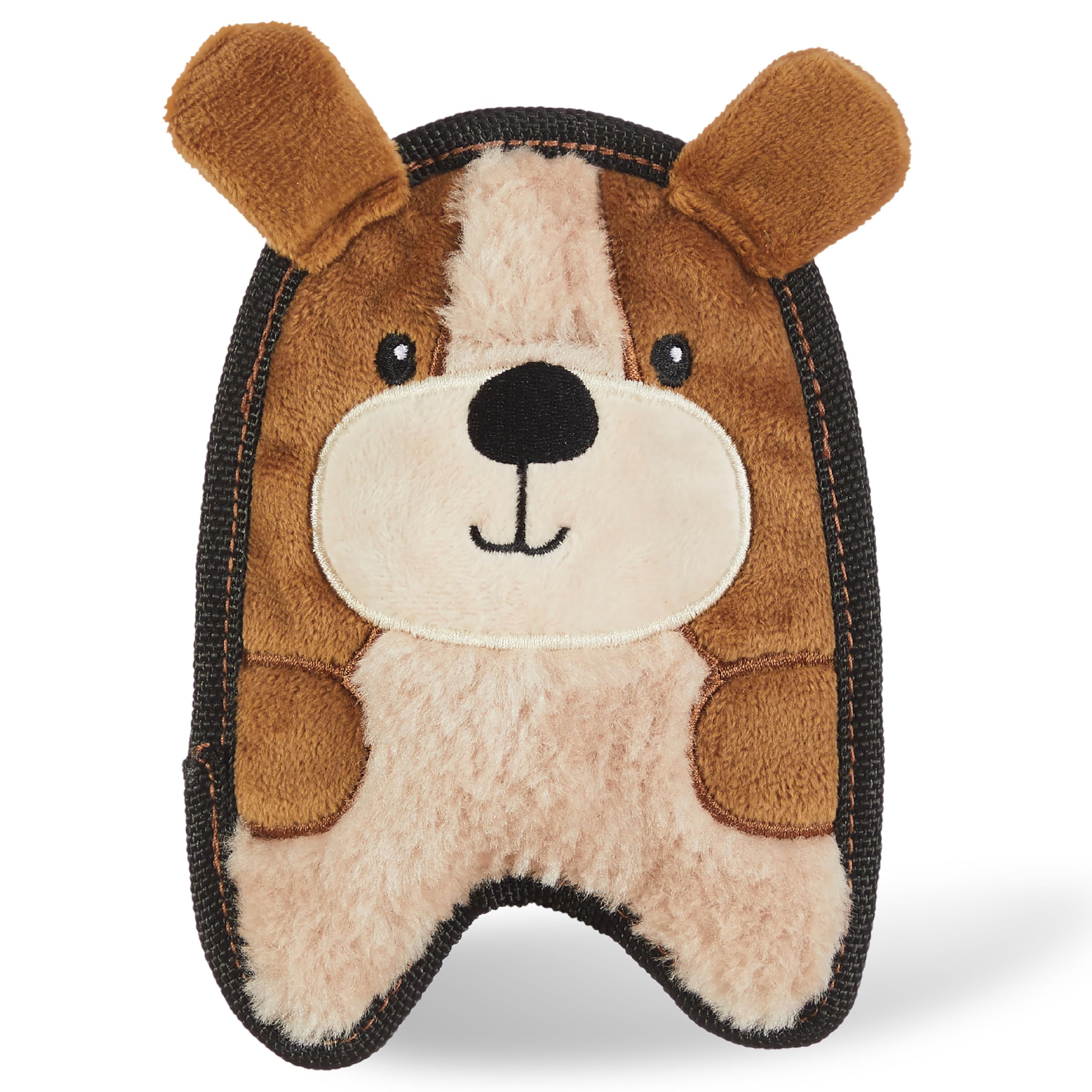 Outward Hound Durablez Tough Plush Squeaky Dog Toy, Puppy, Brown, Xs