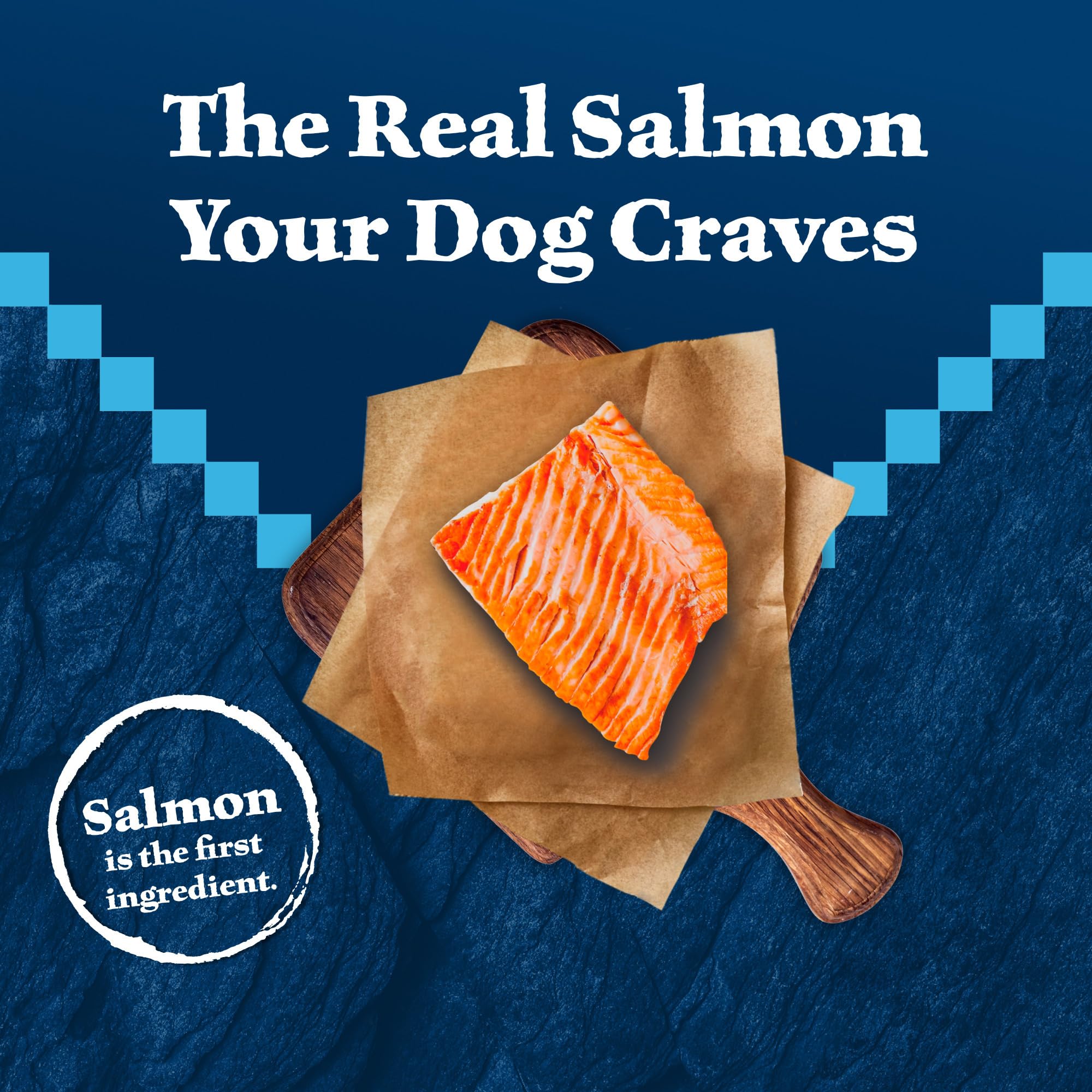 Blue Buffalo Wilderness High-Protein Natural Dry Food for Senior Dogs, Salmon Recipe, 13-lb. Bag