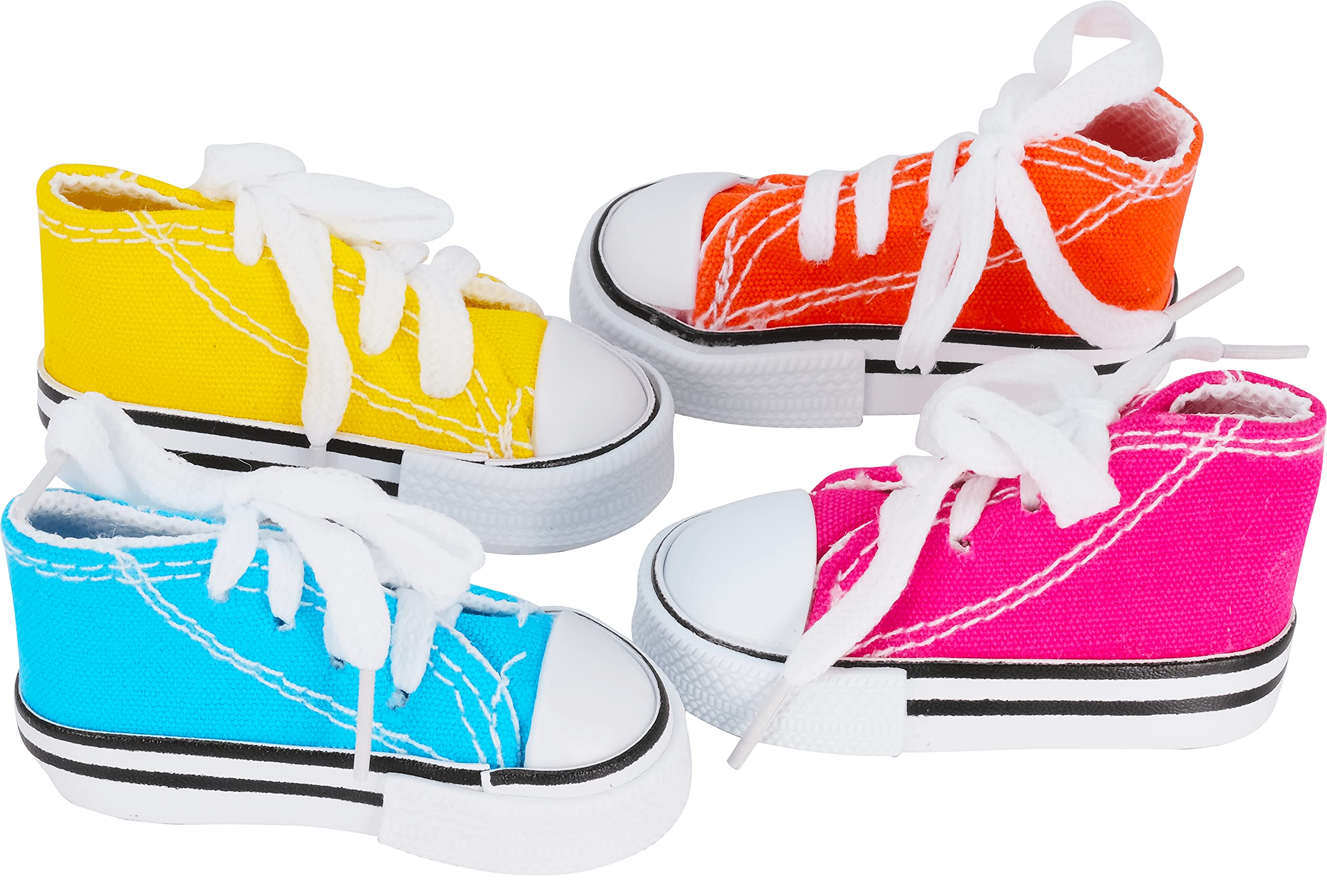 Bonka Bird Toys 4 Mini Sneaker Bird Toy Parrot Craft Cage Toys Cages Small Dog,Cat Pet Cockatiel,African Grey,Cockatoo