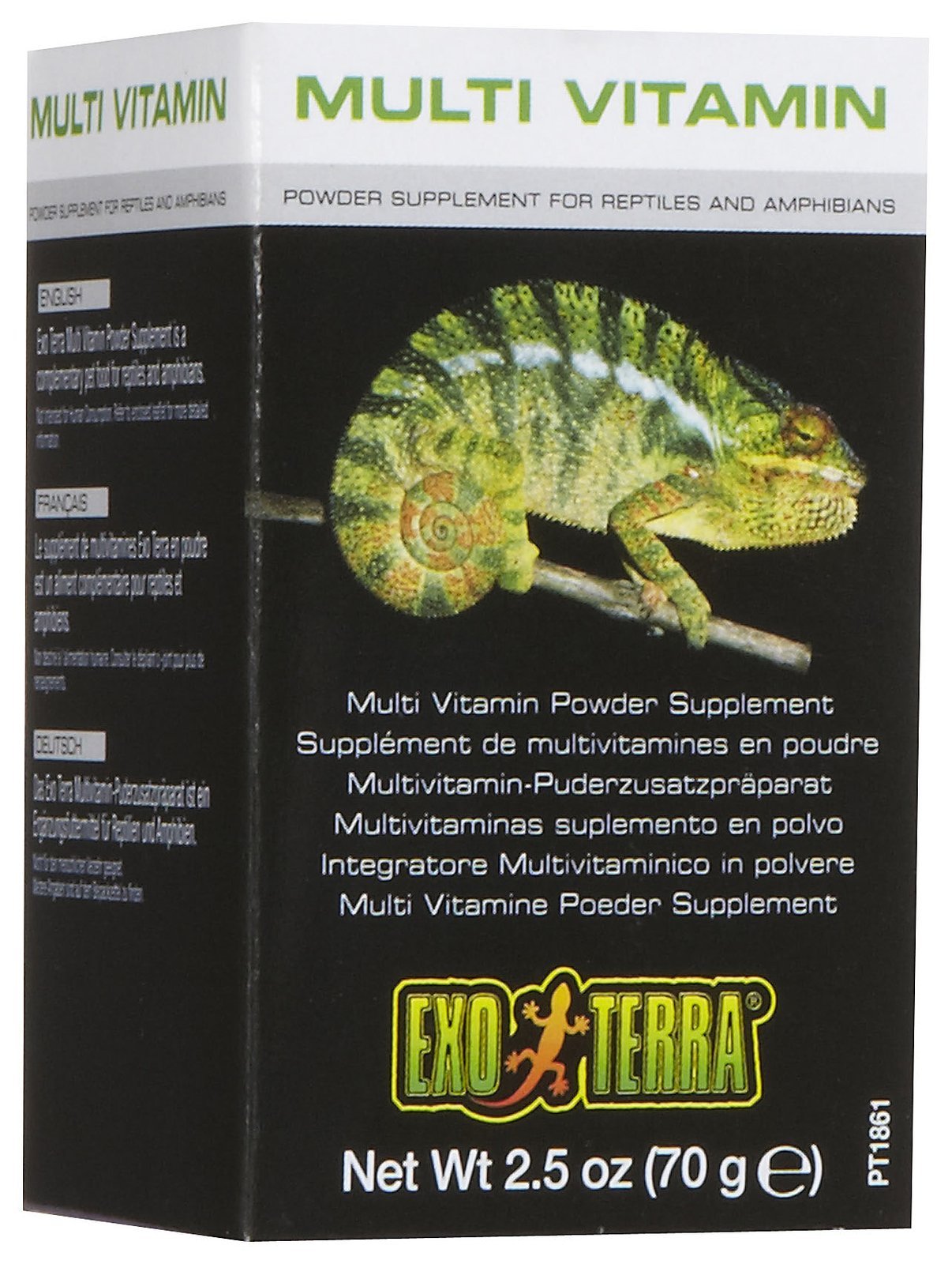 Exo Terra Multi Vitamin Powder Supplement for Reptiles and Amphibians, 2.5 Oz., PT 1861