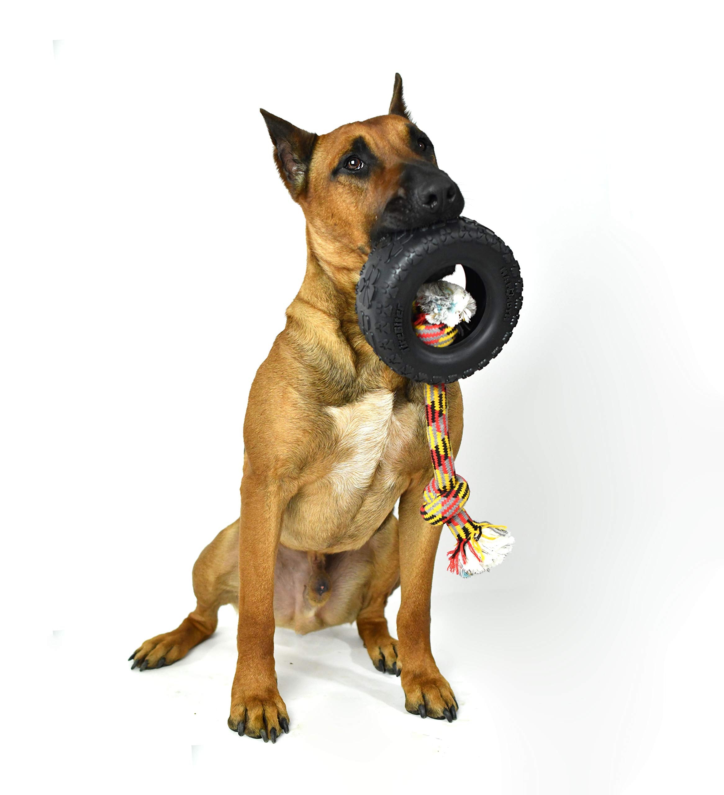 Mammoth Pet Products 43735018: Tirebiter Ii With Rope Dog Toy, Xl