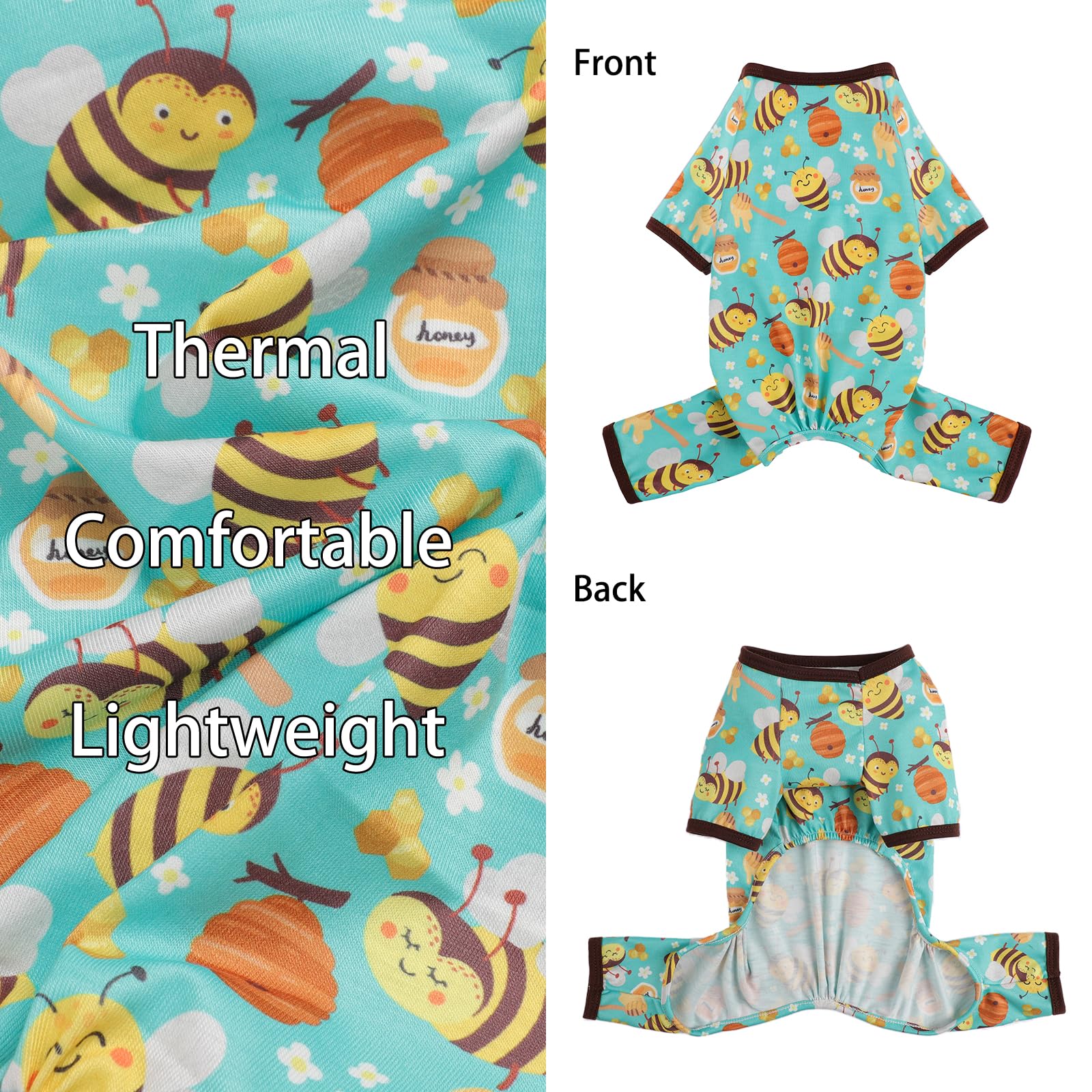 Dog Pajamas Small Sized Boy Girl, Cotton Stretchable Pet Clothes Jammies Puppy Outfits For Dogs Female Male, Spring Summer Doggi