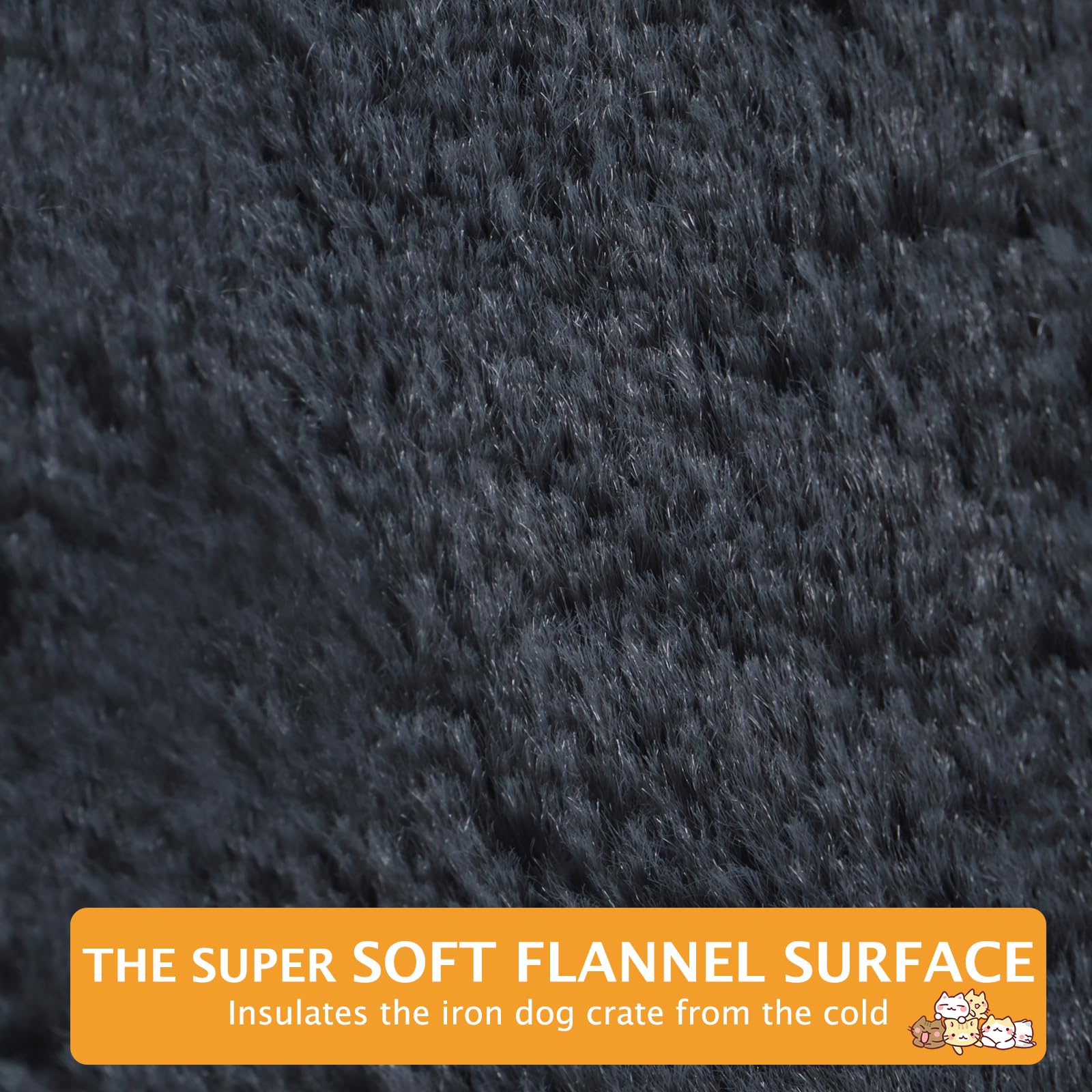 Vetasac Reversible Dog Bed Mat With Plush And Corn Velvet,Soft Warm Pet Cushion, Dual Purpose Washable Sleeping Mattress Bed For