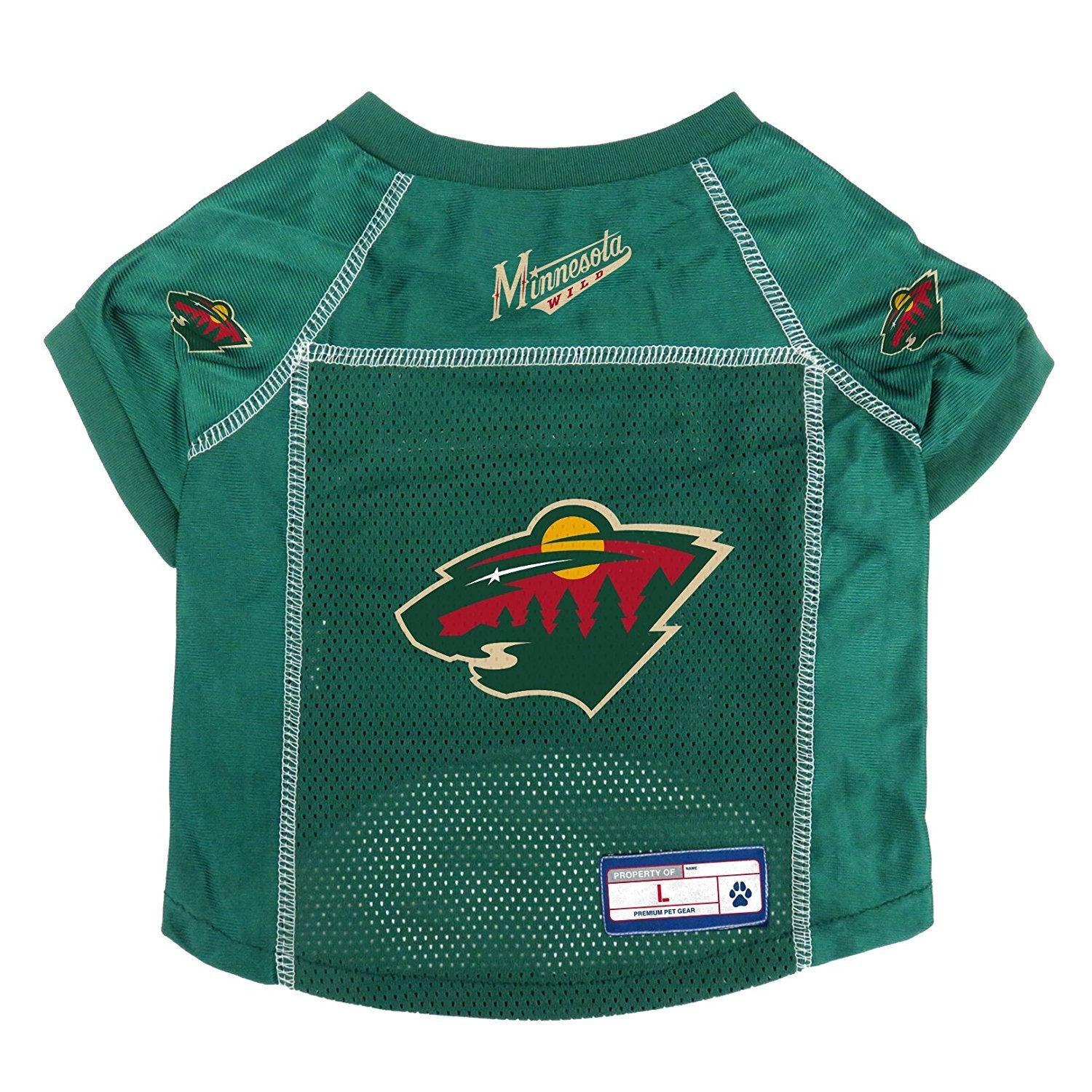Littlearth Unisex-Adult Nhl Minnesota Wild Basic Pet Jersey, Team Color, X-Large