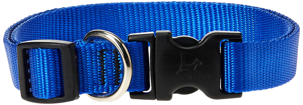 Lupinepet Basics 3/4' Blue 9-14' Adjustable Collar For Small Dogs