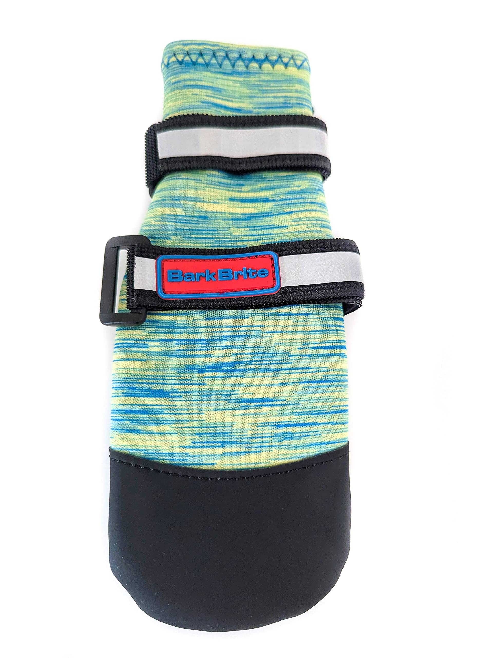 All Weather Neoprene Paw Protector Dog Boots With Reflective Straps In 5 Sizes! (Turquoise Large)