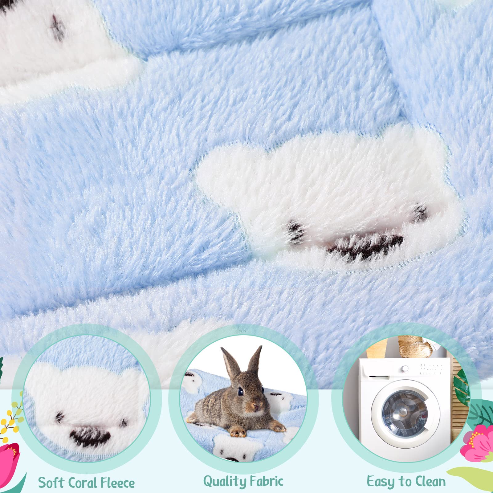 Jetec 2 Pieces Guinea Pig Hamster Warm Mats Bed Hamster Sleep Pad Squirrel Hedgehog Soft Cushion Rabbit Chinchilla Bed Mat House
