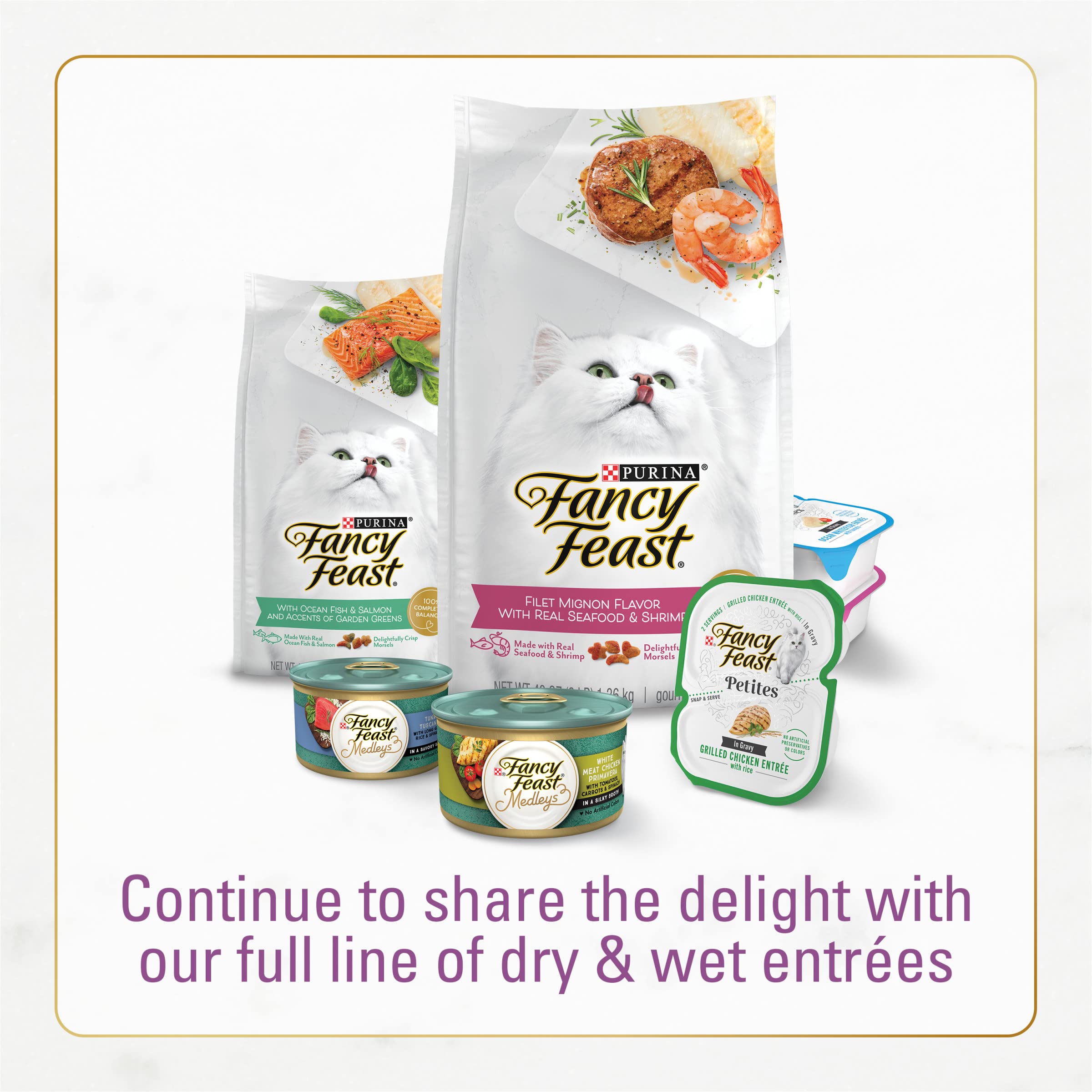 Fancy Feast Dry Cat Food with Chicken & Turkey - 12 lb Bag - Savory Flavor