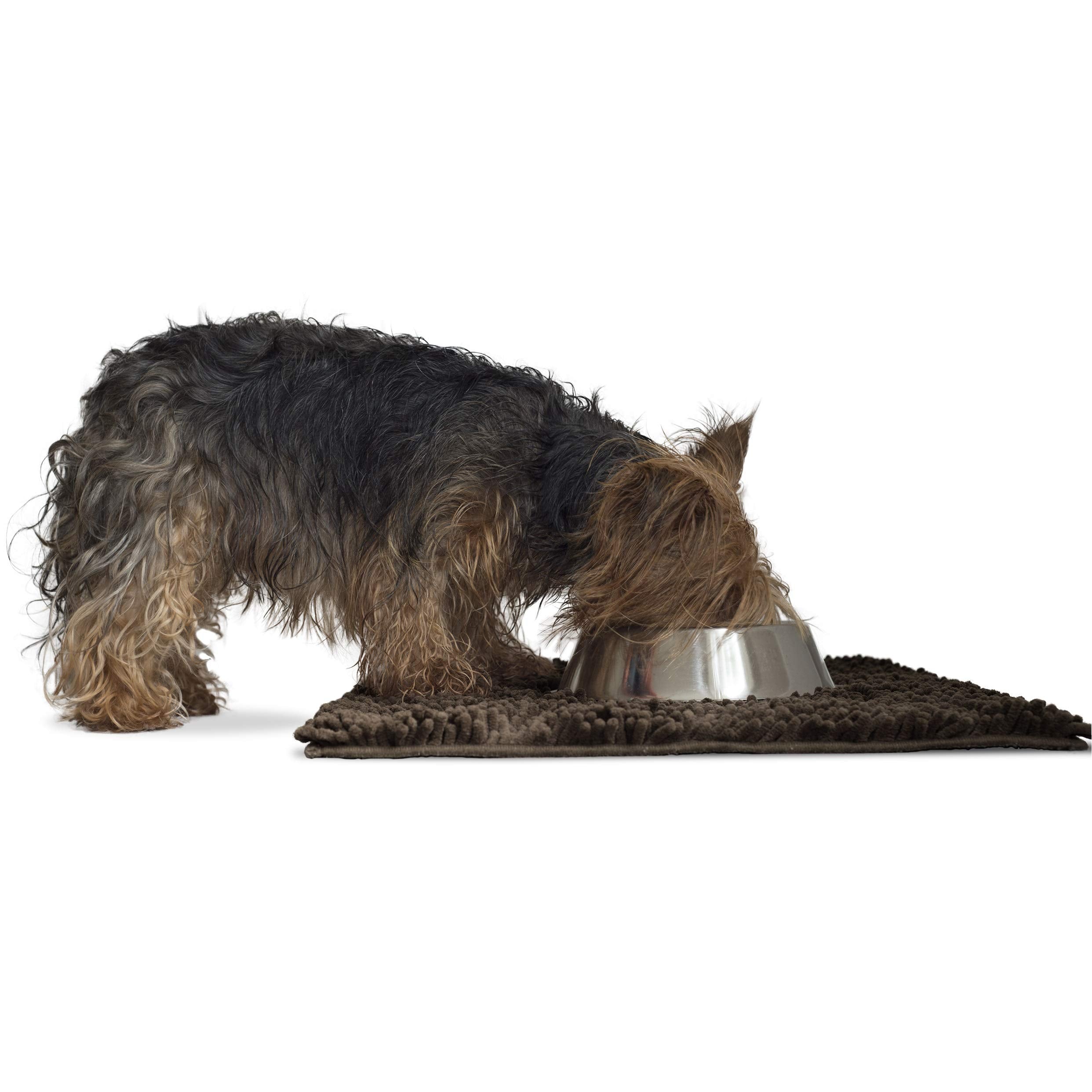 Furhaven 24 x 18 Highly Absorbent Dog Door Mat for Muddy Paws, 100% Washable, Perfect for Entryway, Kitchen, & Bathroom Use - Ch
