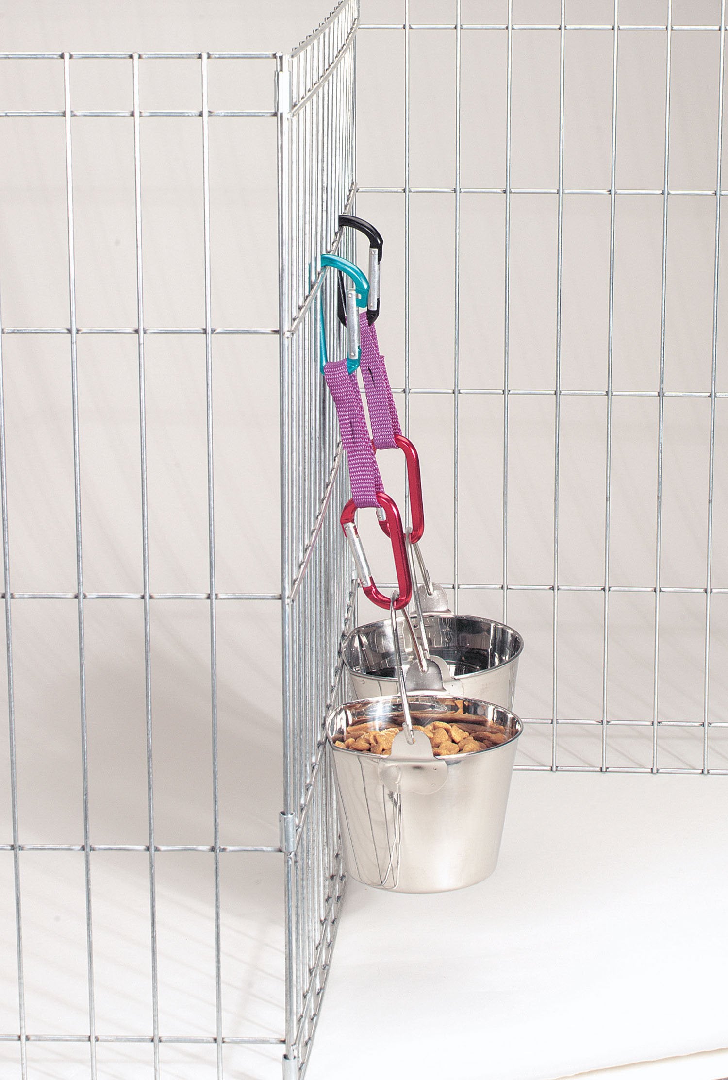 Proselect Stainless Steel Flat Sided Pails — Durable Pails For Fences, Cages, Crates, Or Kennels - 8¾', 6-Quart