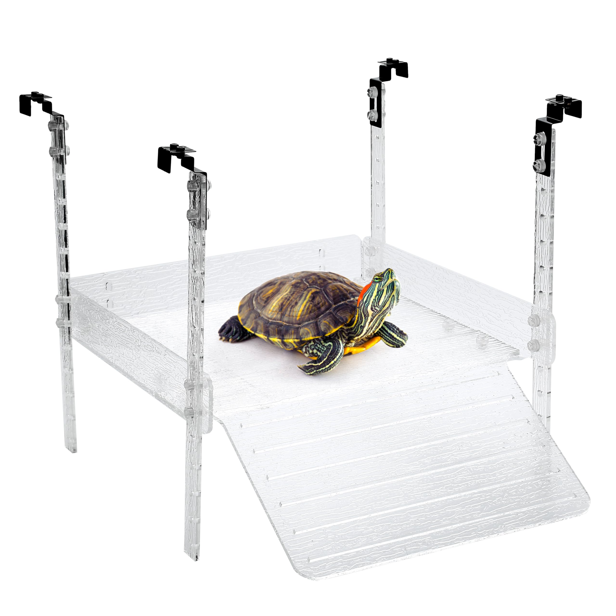 LYL LEYOULAND Hanging Turtle Basking Platform for Aquatic Turtles 40 Breeder 75 Gallon, Aquatic Reptile Ramp Dock, Turtle Terrac