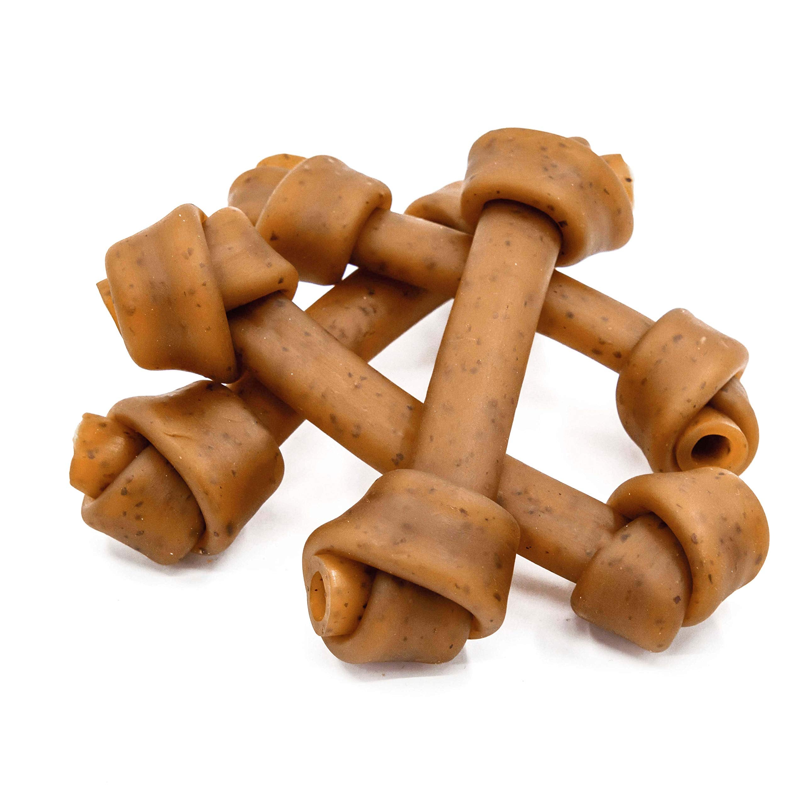 Jungle Calling Rawhide Free Dog Treats, Peanut Butter Bones, 6.5 Pet Chews for Medium and Large Dogs,Digestible Chewing Snacks